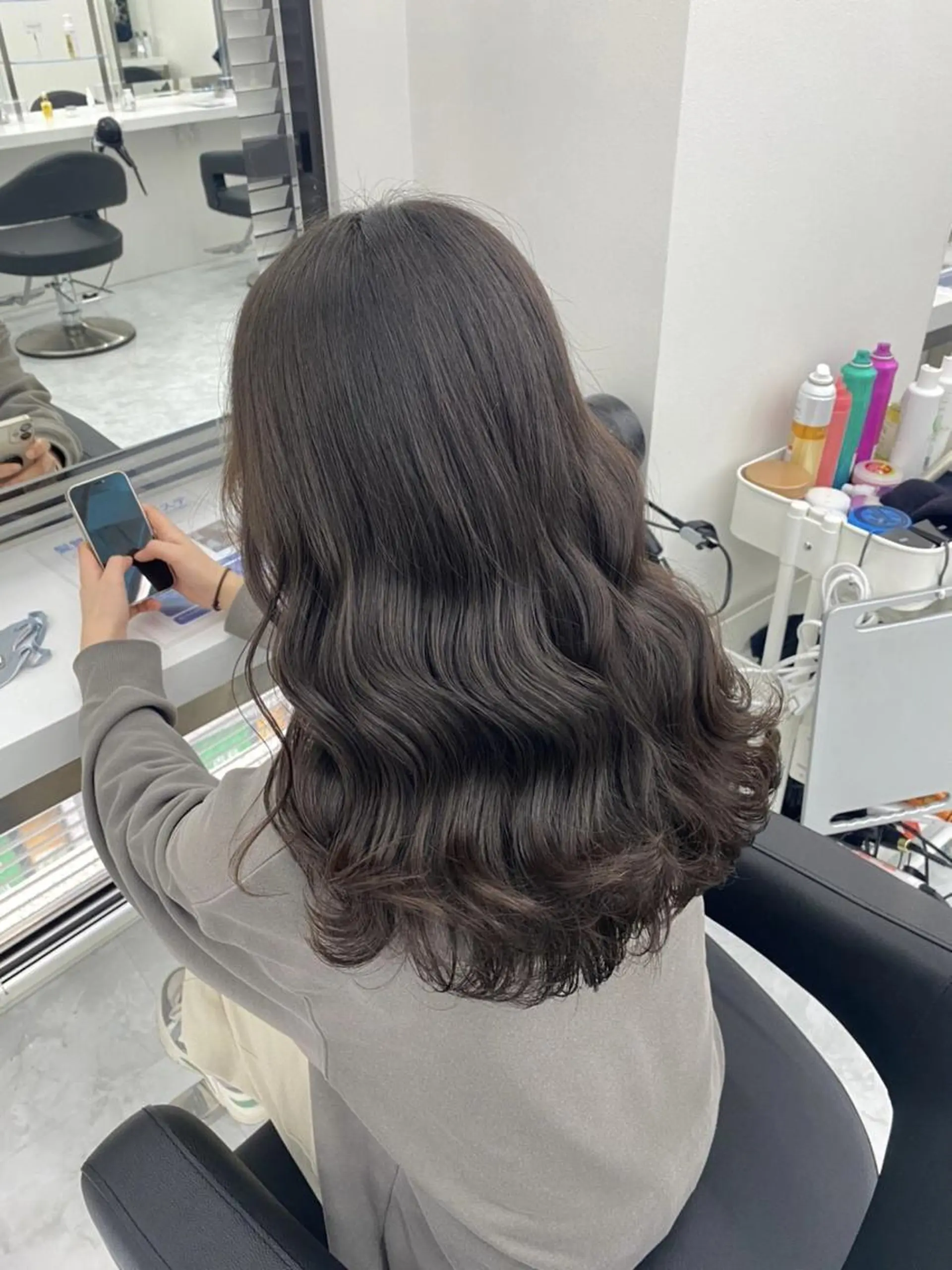 カラー ミディアム カット ヘアカラー 🦋肌馴染み抜群 ダブルカラー🦋のヘアスタイル
