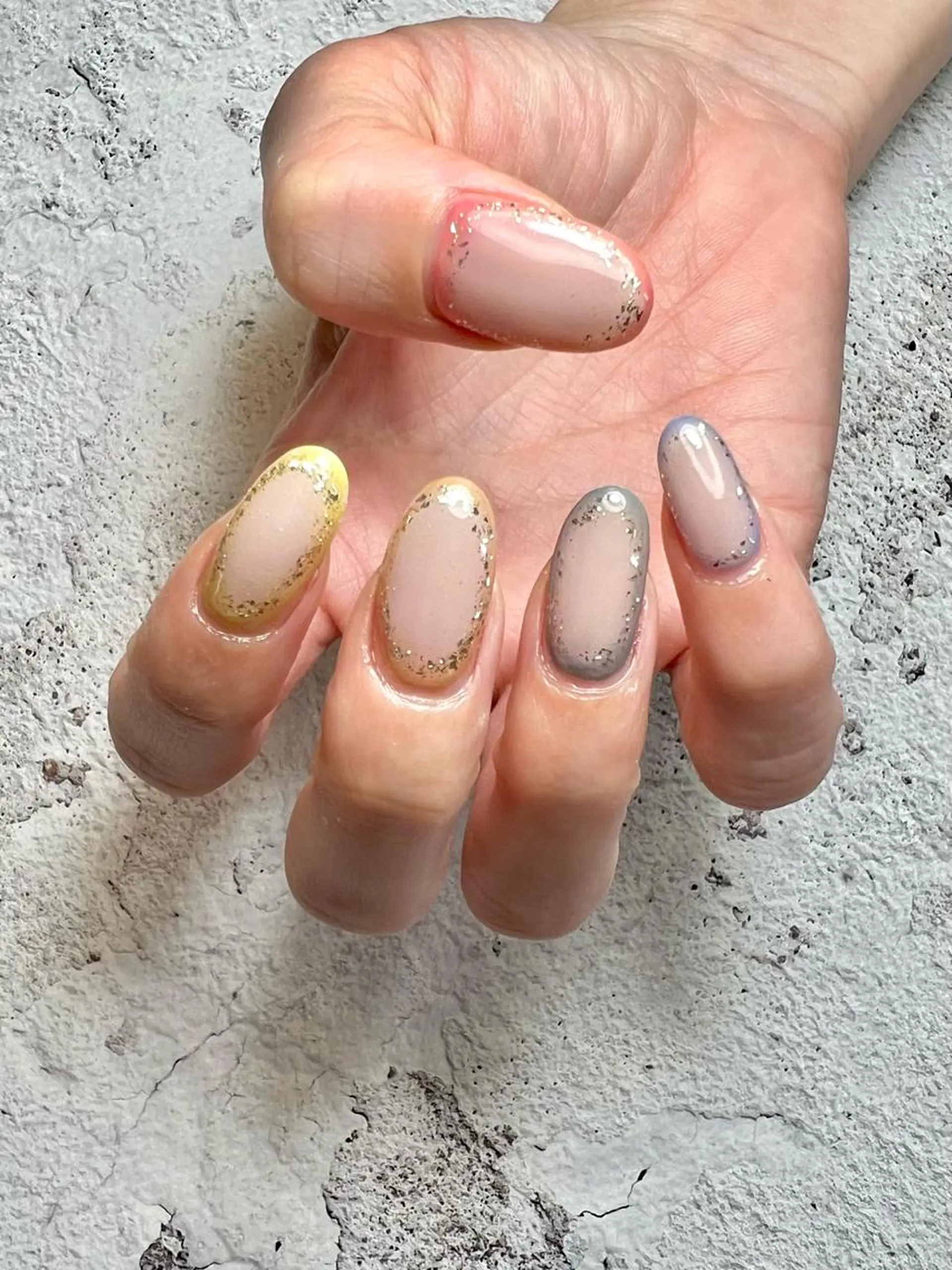 ネイル チークネイル ラメ(グリッター) Nail Salon&School REPLENDA所属・REPLENDA/ azusa(石井梓)のネイルデザイン