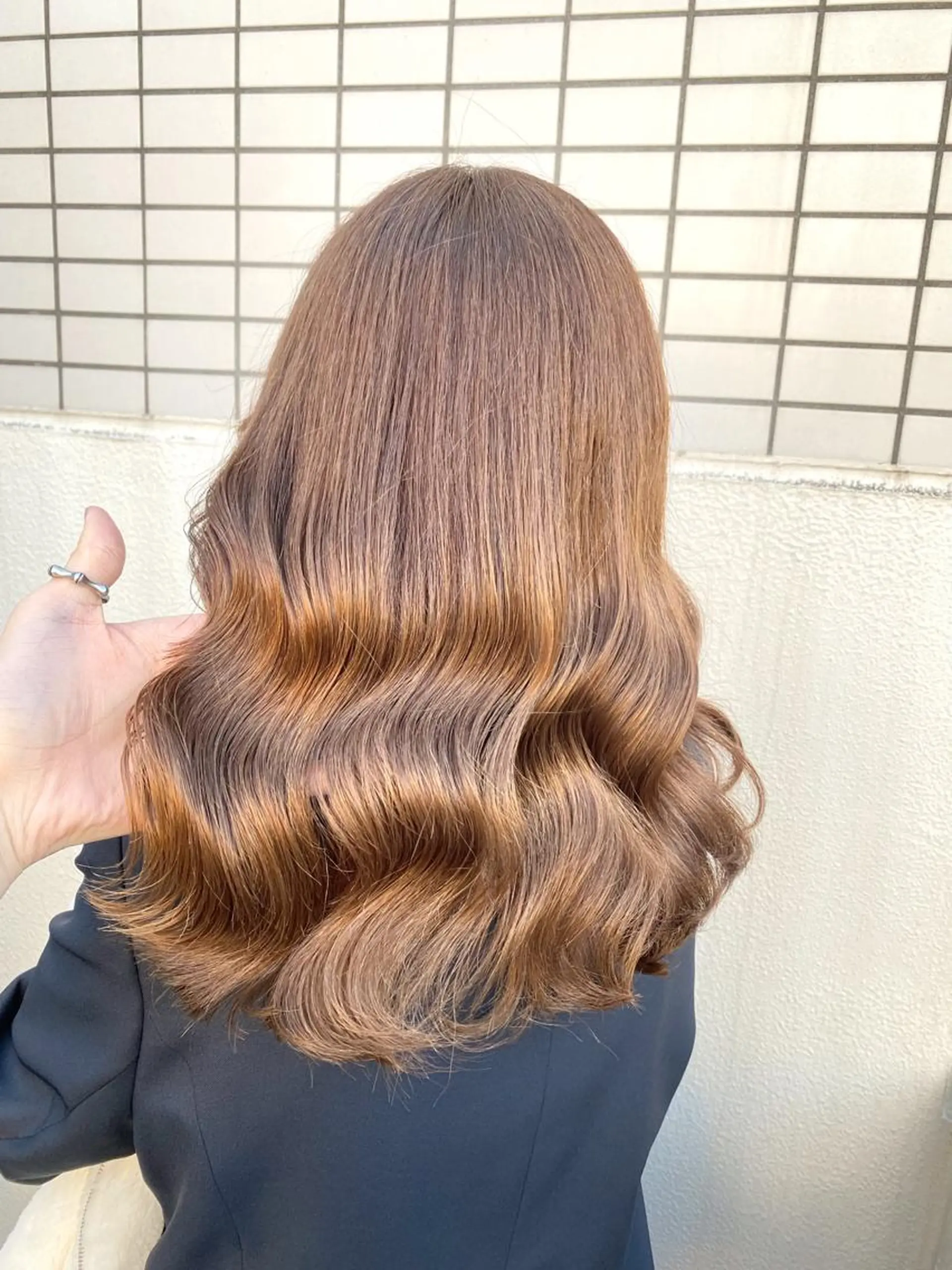 セミロング カラー ヘアカラー トリートメント ヘッドスパ ヘアセット EGO所属・EGO Top stylistのヘアスタイル