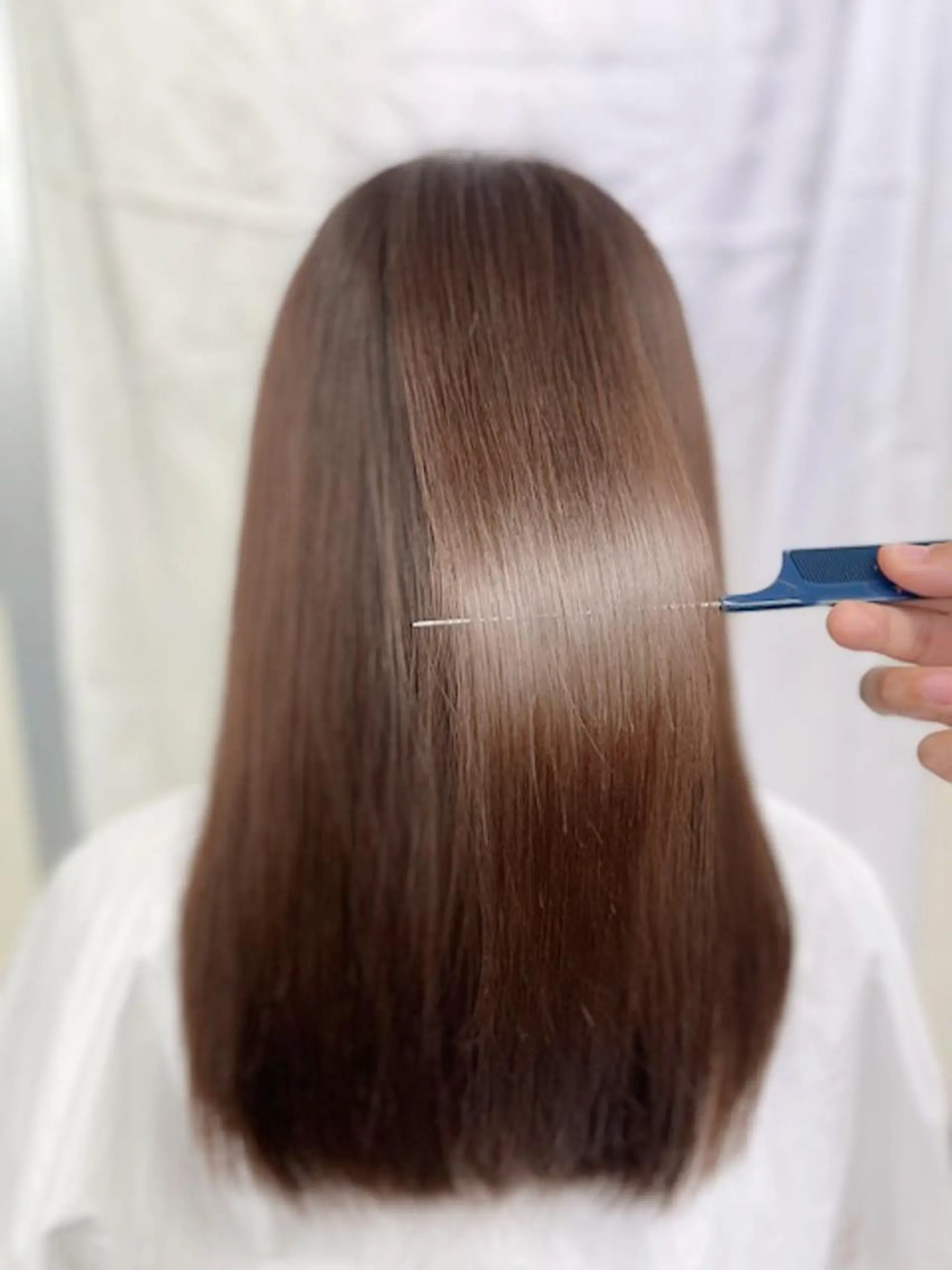 セミロング ヘアアレンジ カラー セミロングパーマ バレイヤージュ ブリーチ ケアブリーチ デザインカラー カット ヘアカラー パーマ トリートメント ROW町田🌹 大人可愛い/艶髪改善のヘアスタイル