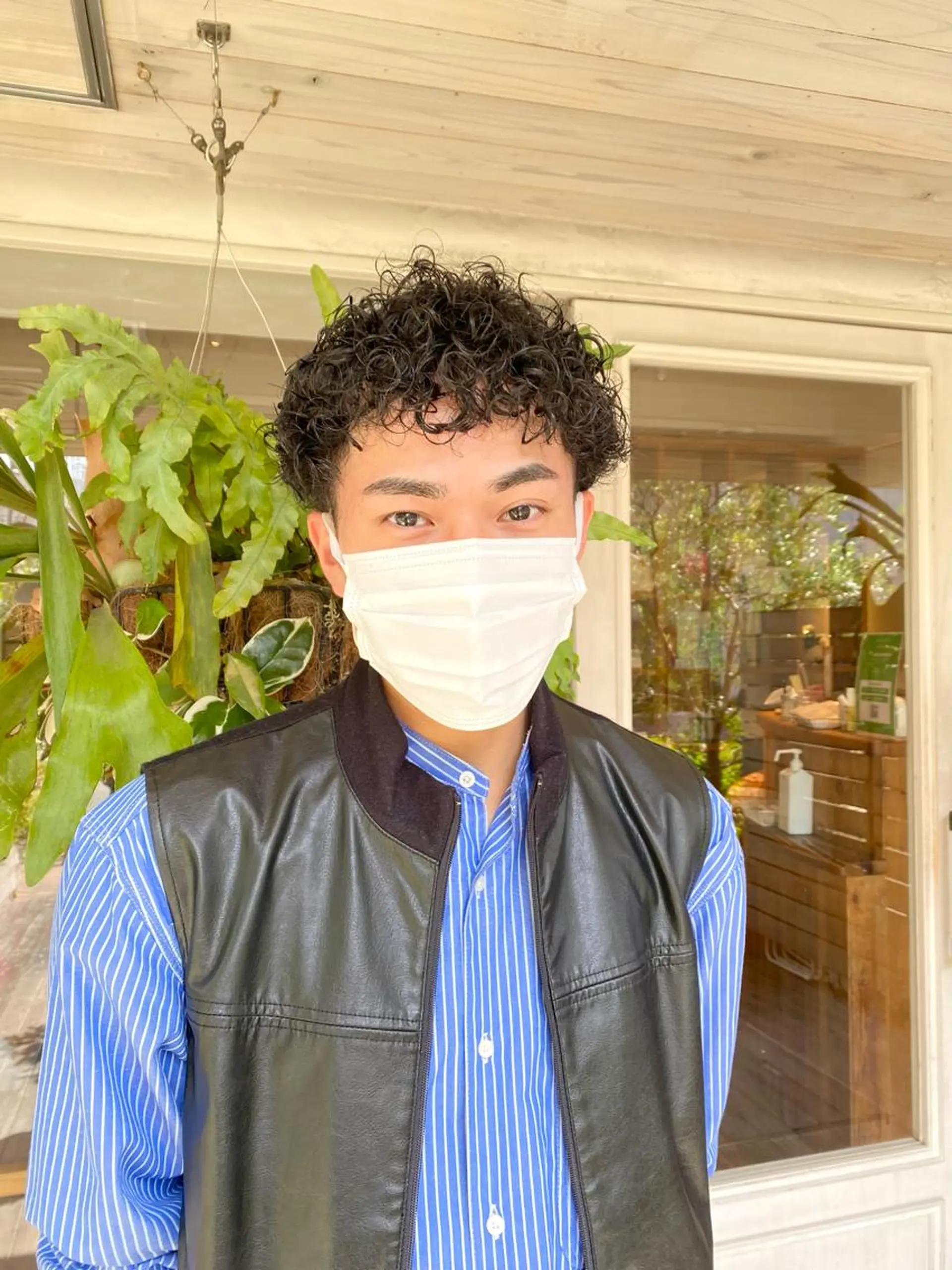 ショート パーマ メンズ カット パーマ トリートメント BELLA阿部野 TOMOMIのヘアスタイル