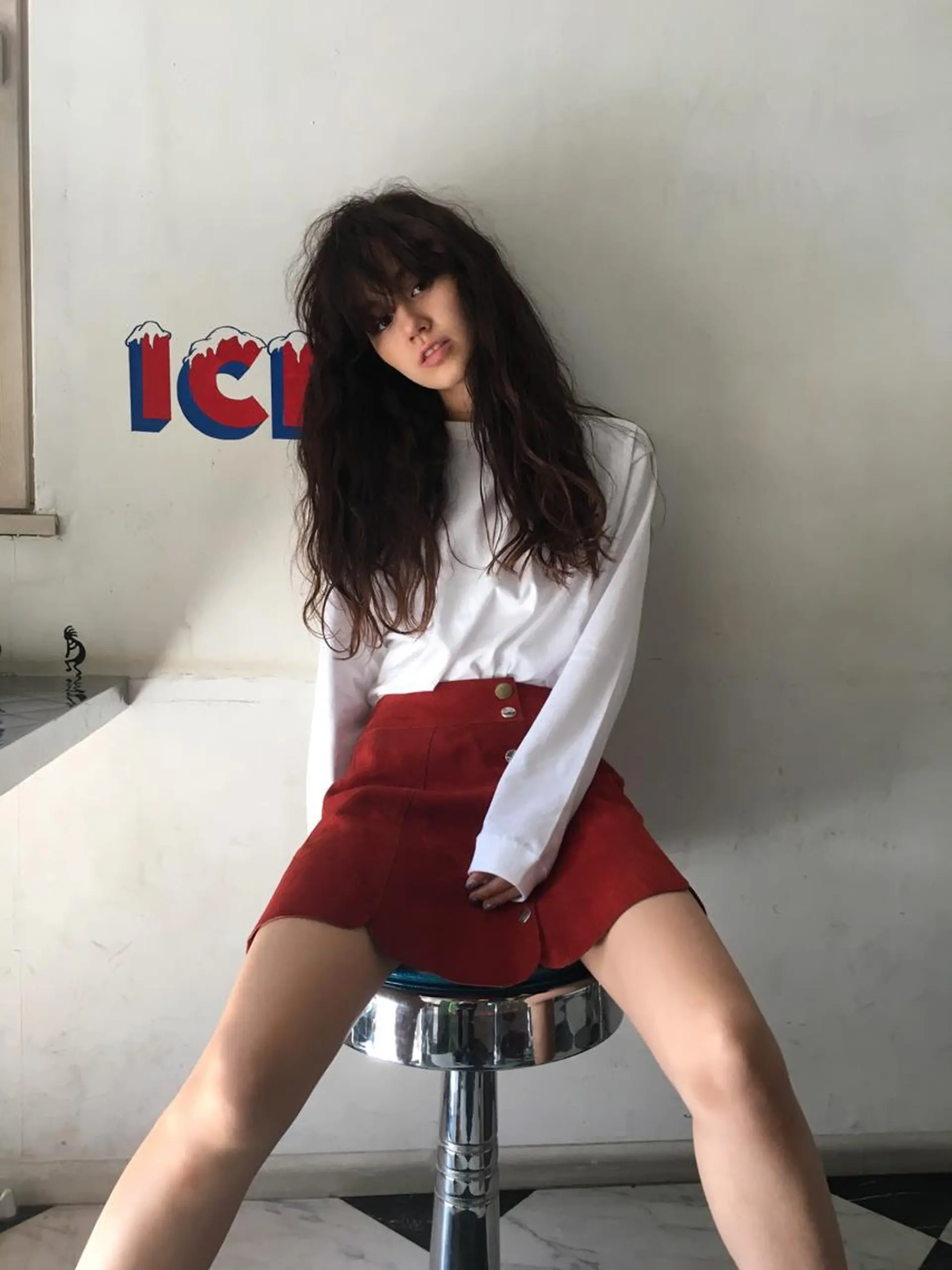 ロング コンドウ ハヅキのヘアスタイル