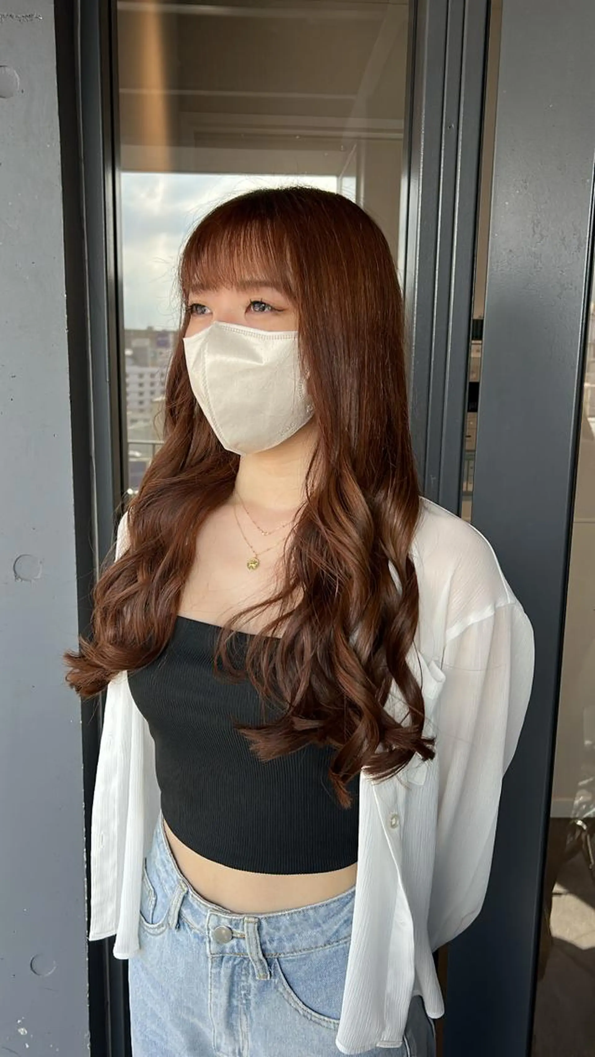 ロング ぱつっとボブ/Wカラ ー/ことこ🍒のヘアスタイル