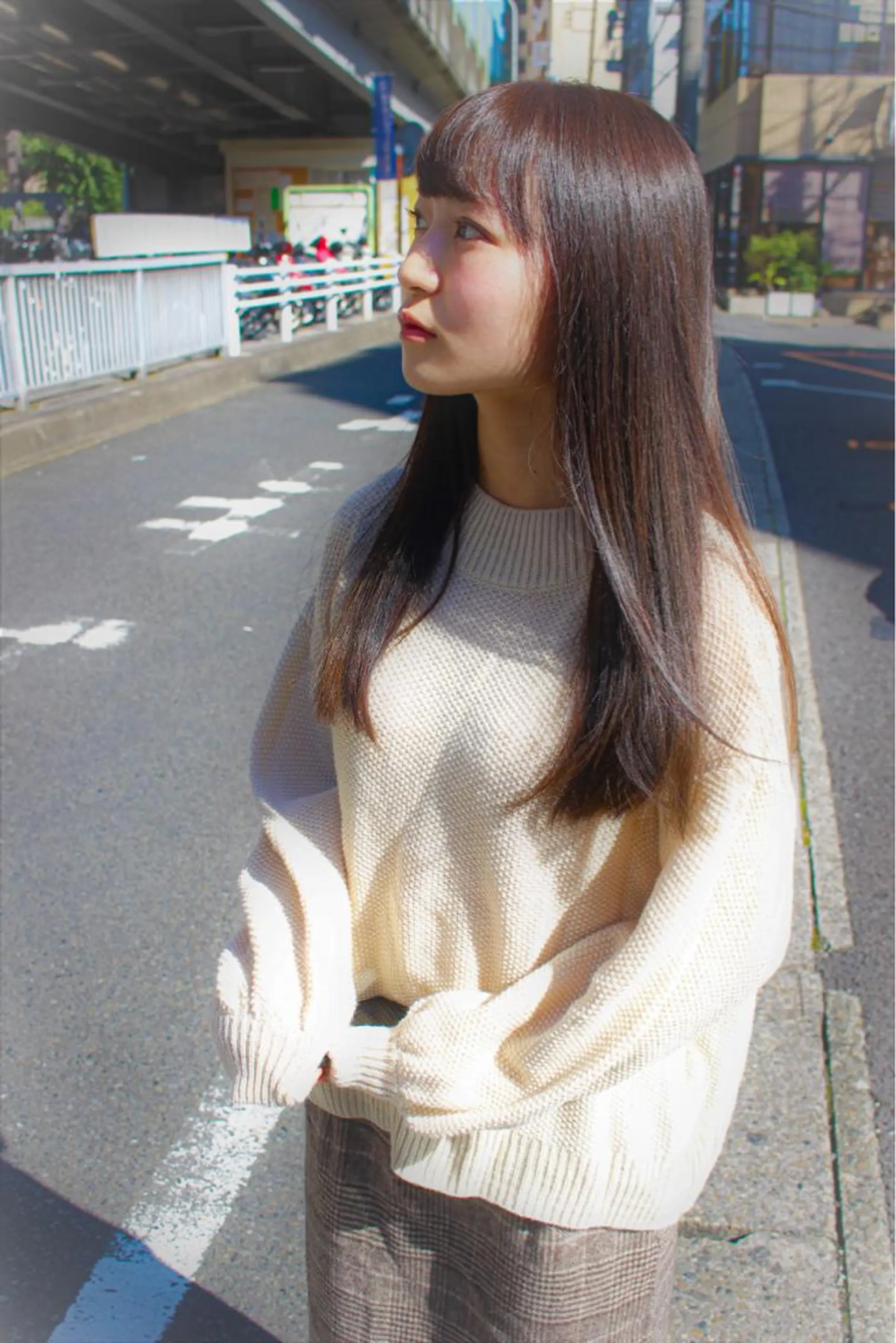 セミロング パーマ ストレートパーマ 【店長】野呂 隼人のヘアスタイル