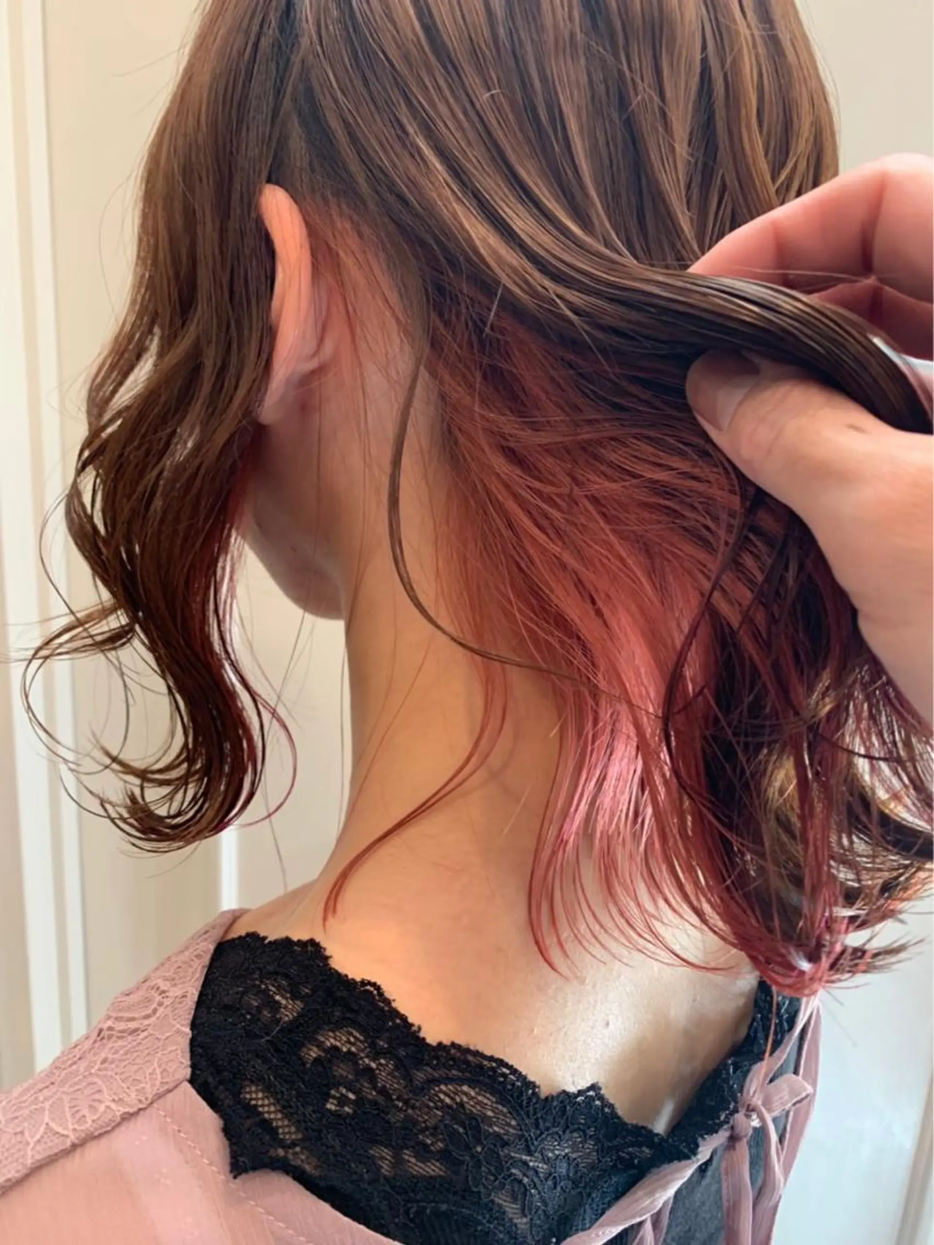 ミディアム カラー ピンクカラー 🫟Blanco🫟 Color&Careのヘアスタイル