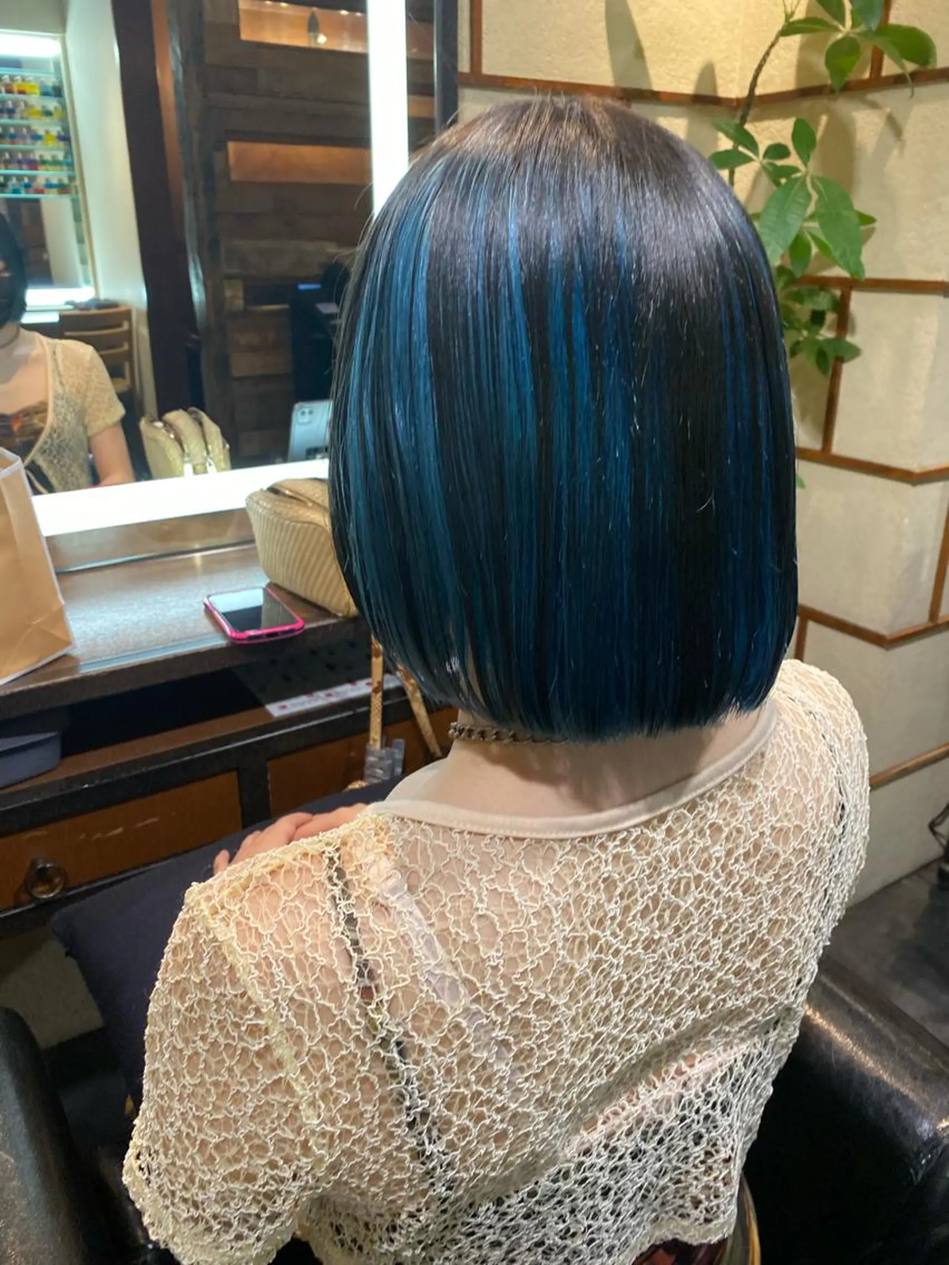 ミディアム ヘアカラー 白井 雅美のヘアスタイル