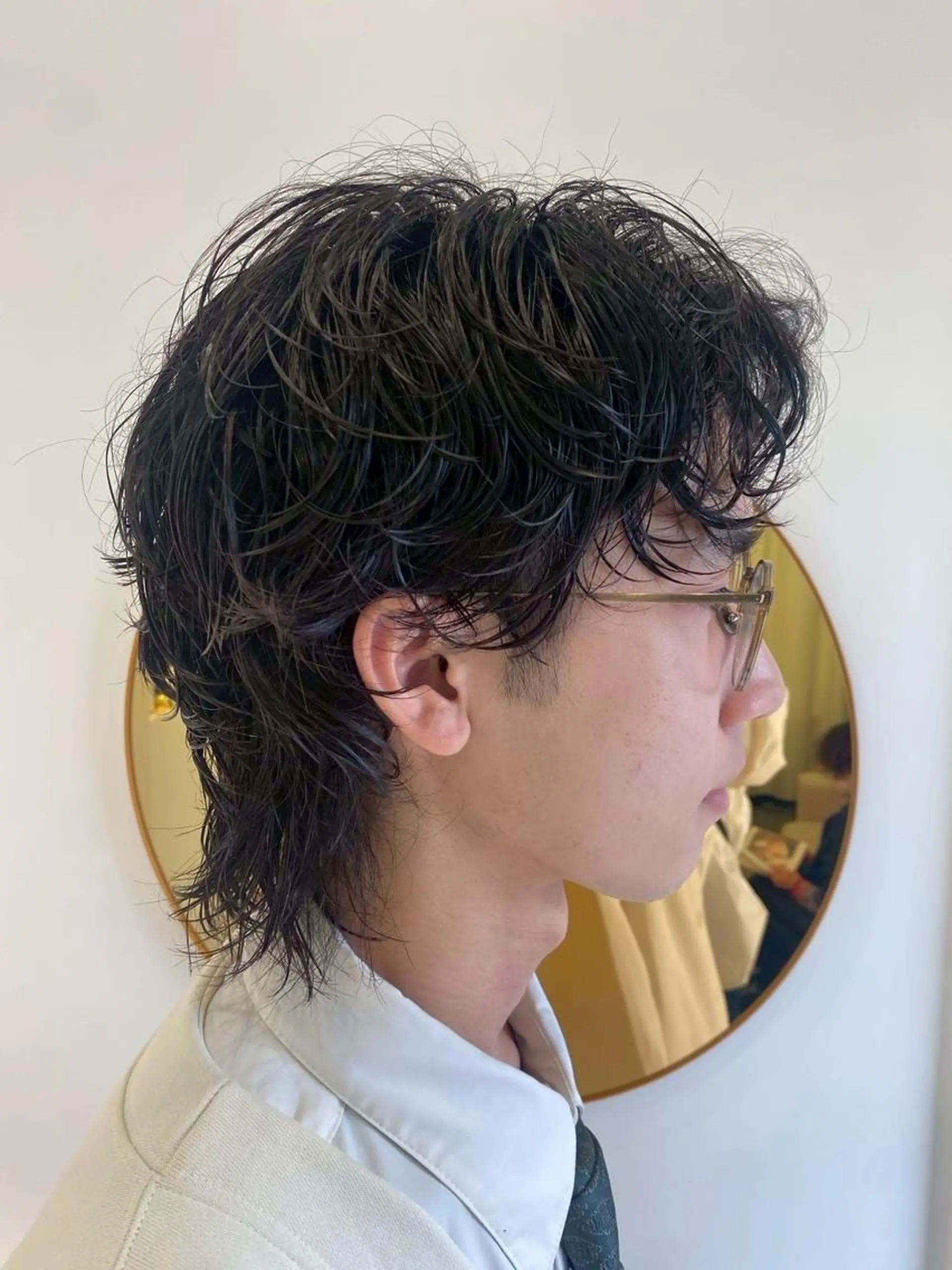 パーマ メンズ カット パーマ ☘️カワベ　ユキヒト /EDAME 店長のヘアスタイル