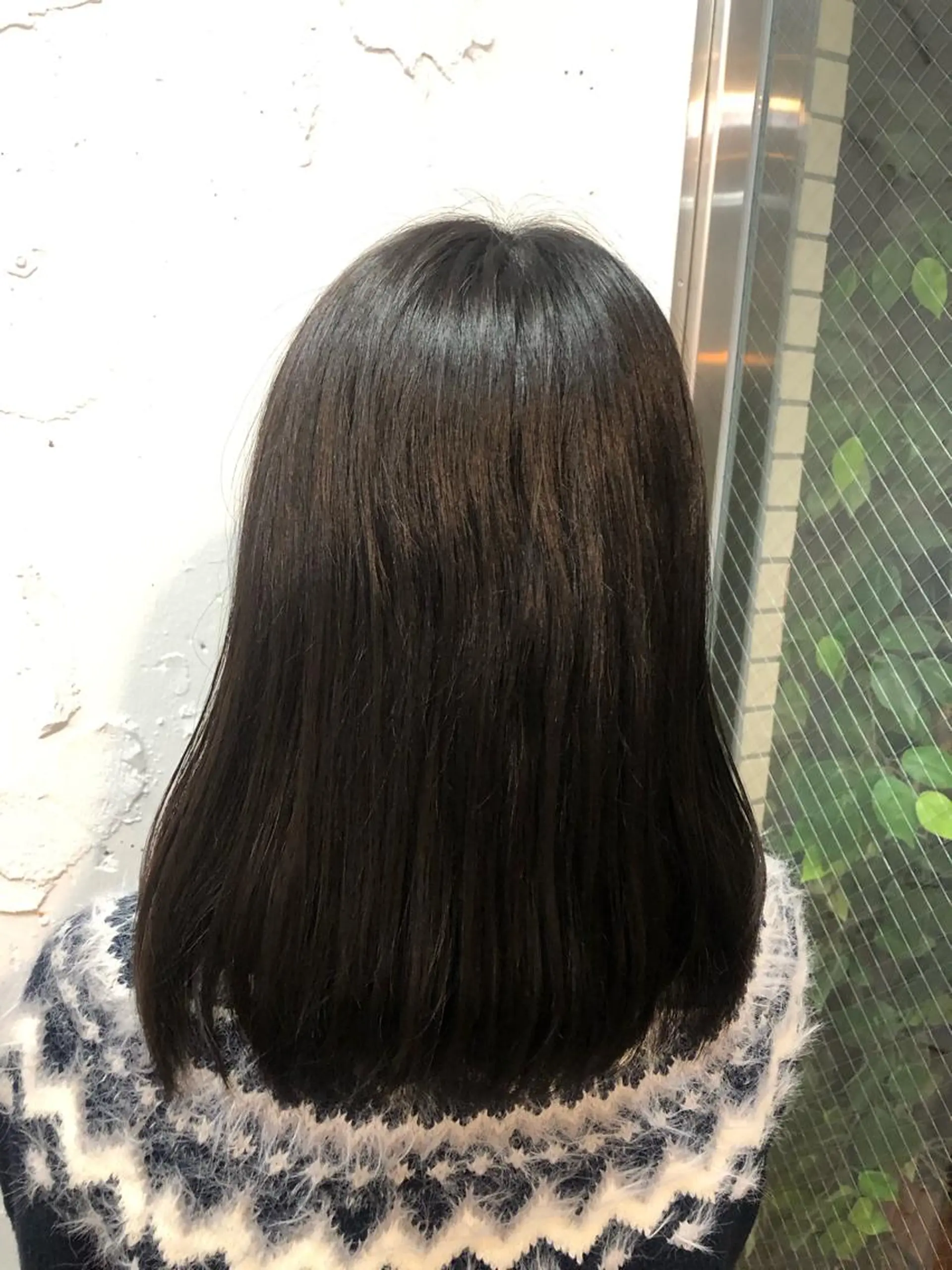 ミディアム カラー カット ヘアカラー トリートメント 庭山 理沙のヘアスタイル