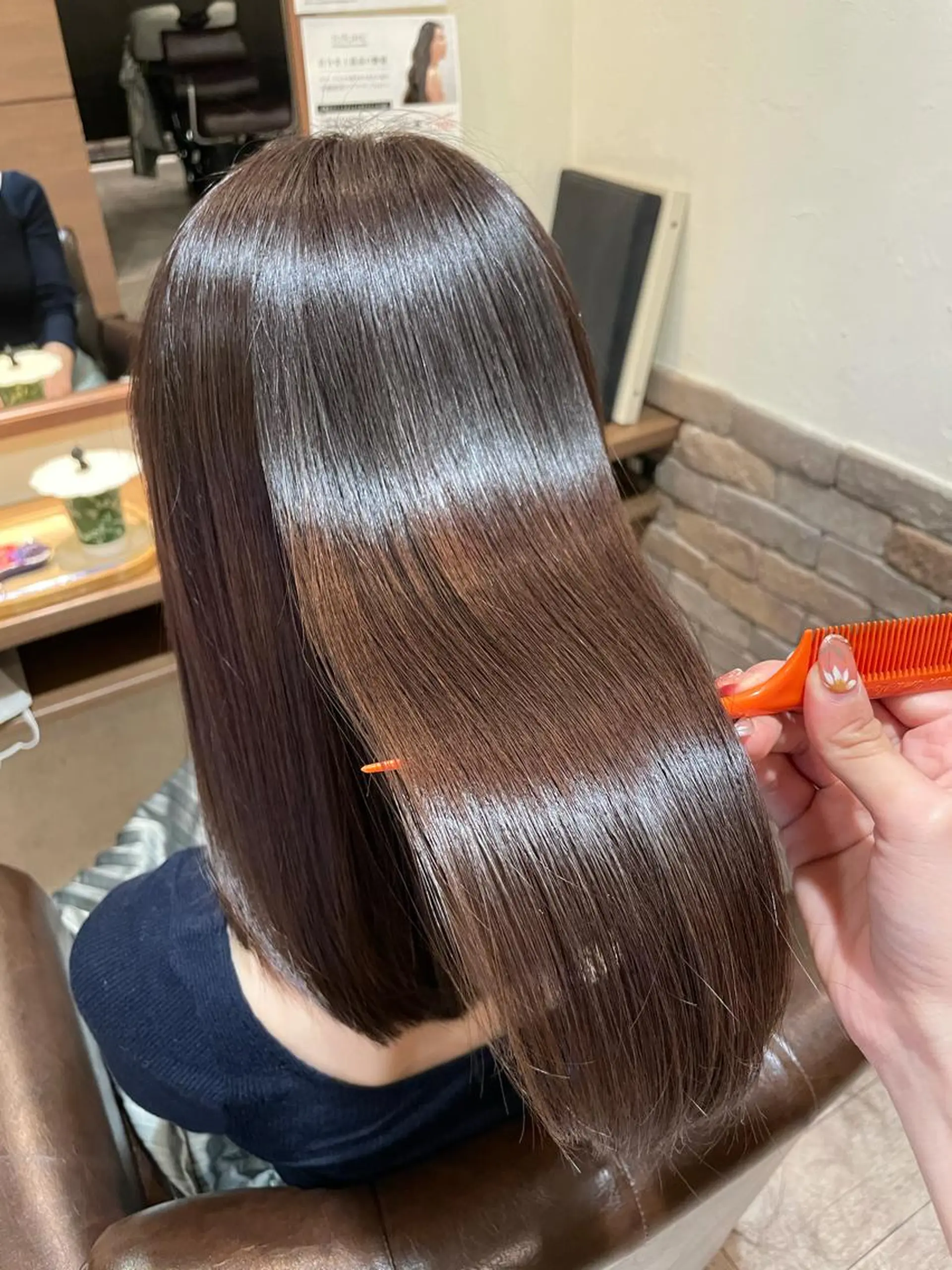 セミロング カラー 髪質改善 ヘアカラー ✨レイヤーお任せ✨ 林有里子のヘアスタイル