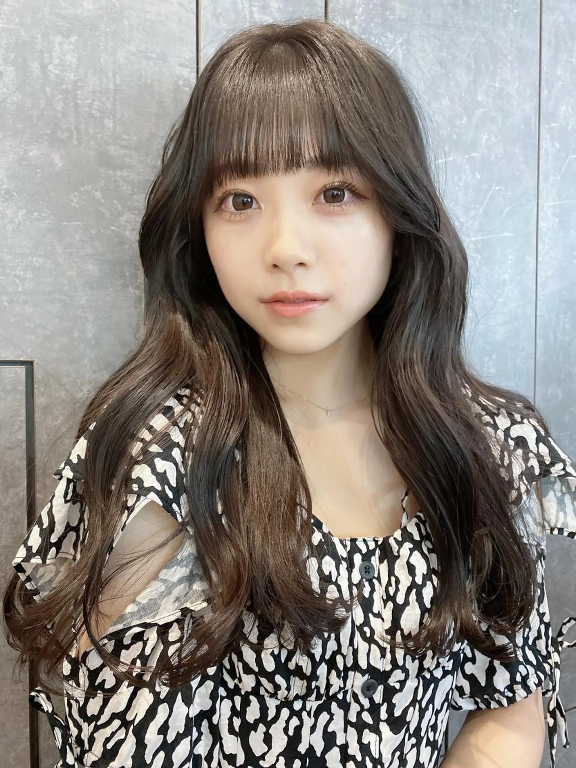 セミロング ヘアアレンジ パーマ カラー ブラウンカラー モカブラウン ITbyALBUM 中野店のヘアスタイル