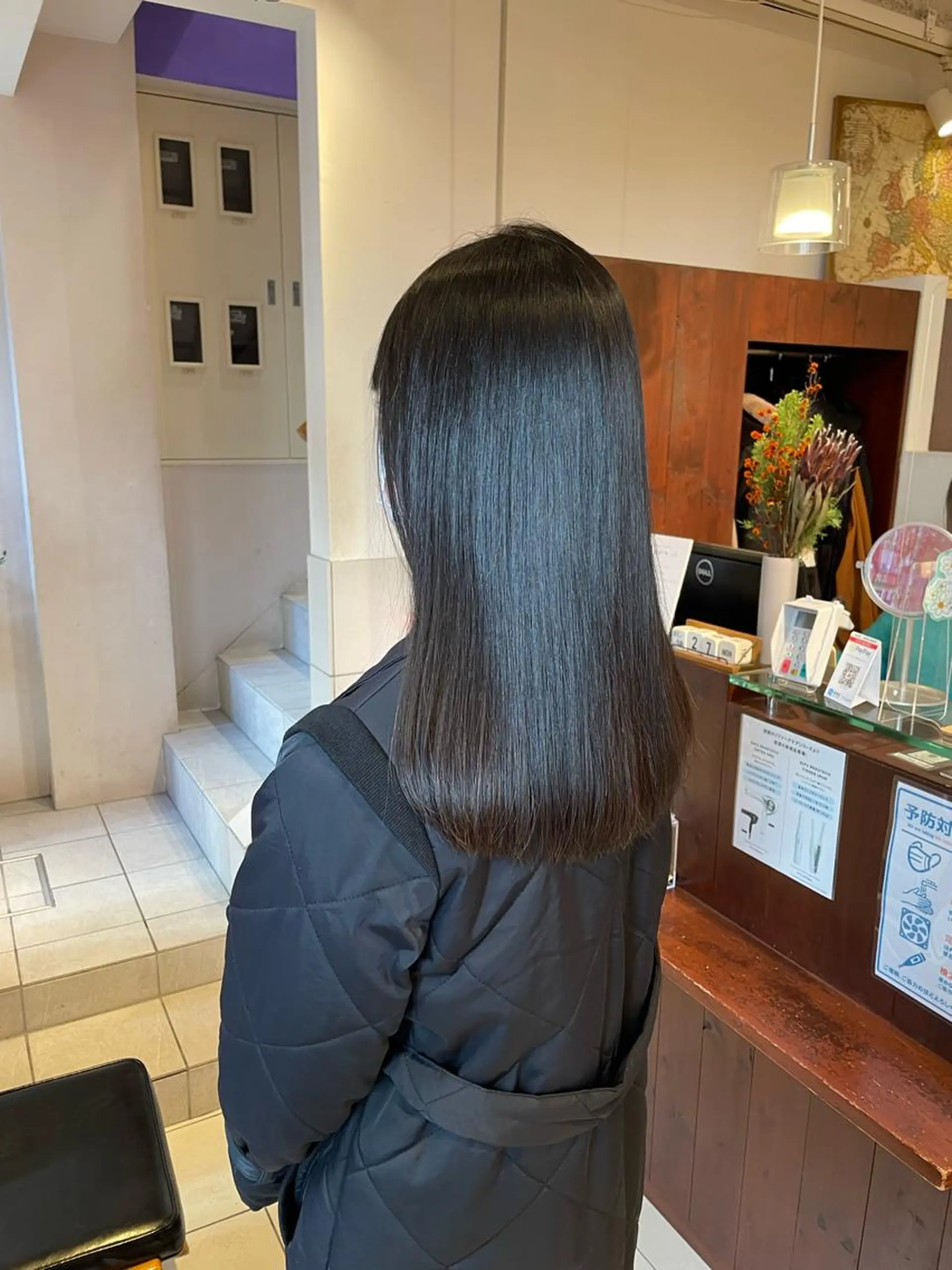 セミロング 縮毛矯正 カット 縮毛矯正 ★糀谷 敬大のヘアスタイル