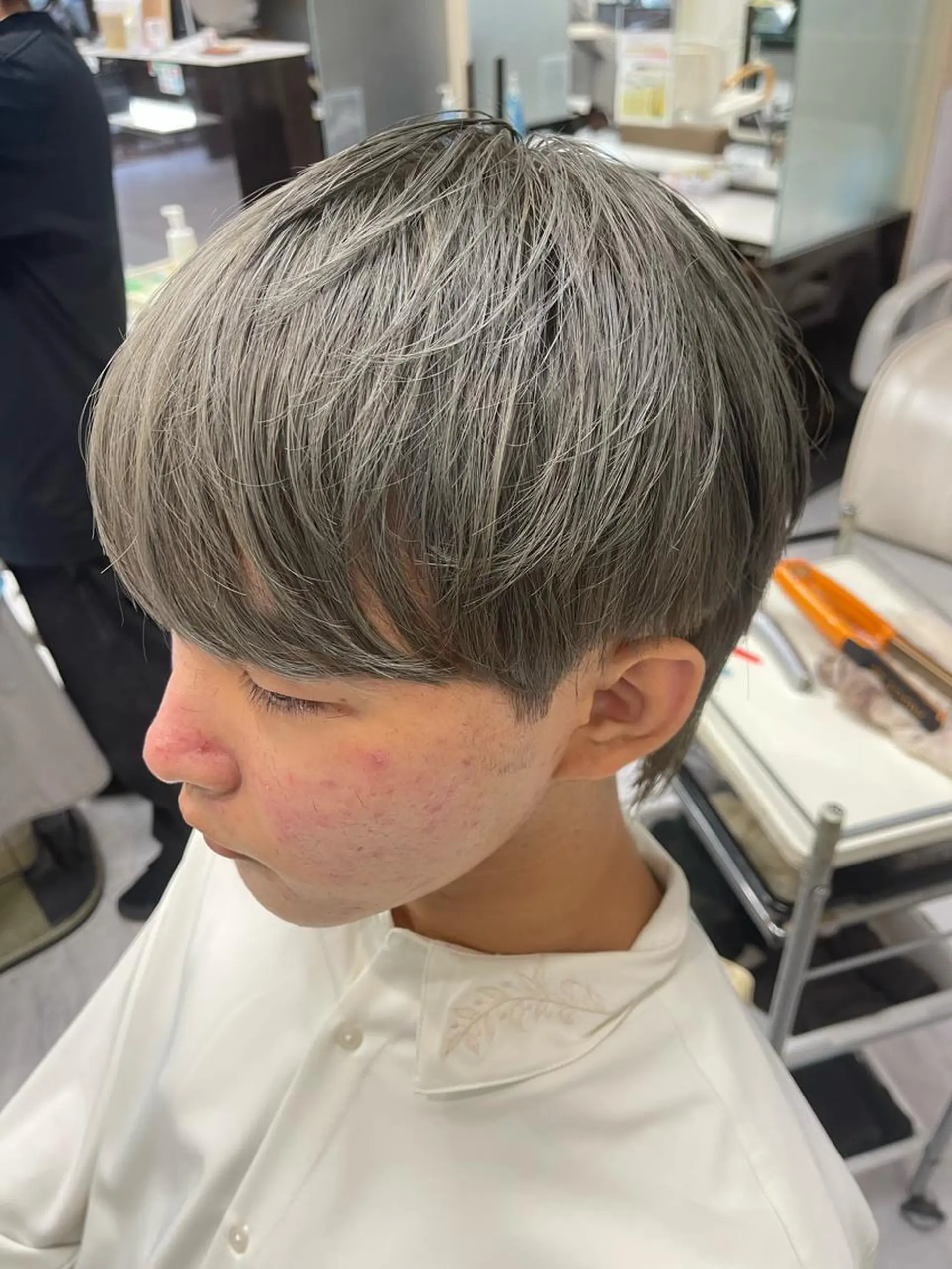 ショート カラー パーマ メンズ メンズブリーチ ブリーチ ヘアカラー トリートメント ❄️メンズカット 落合諒❄️のヘアスタイル