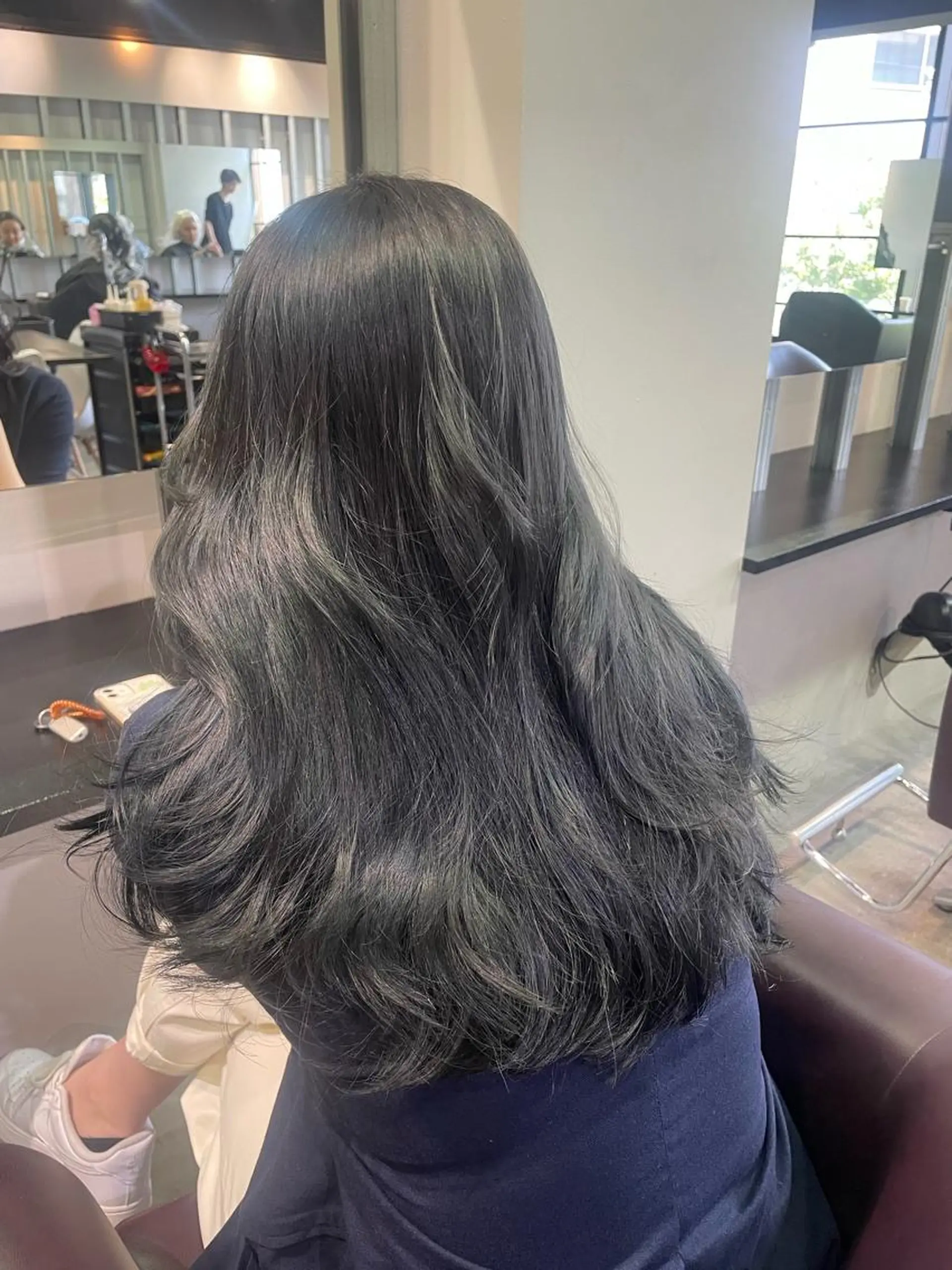 ロング カラー ベージュカラー ラベンダーカラー ラベンダーベージュ フレンチガーリー 髪質改善 YEAU　PLUS所属・極上の艶髪 RINAのヘアスタイル