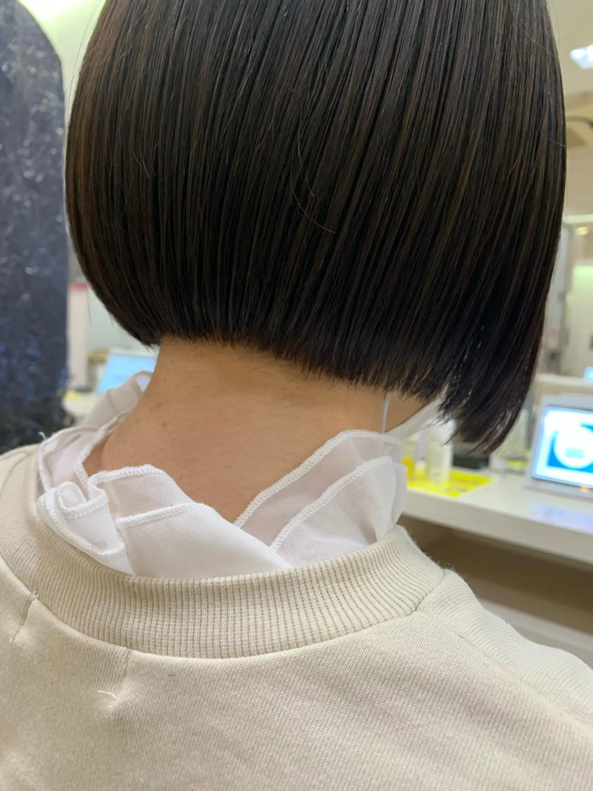 ショート トリートメント コテ巻き風パーマ/ クロスパーマ/久岡のヘアスタイル
