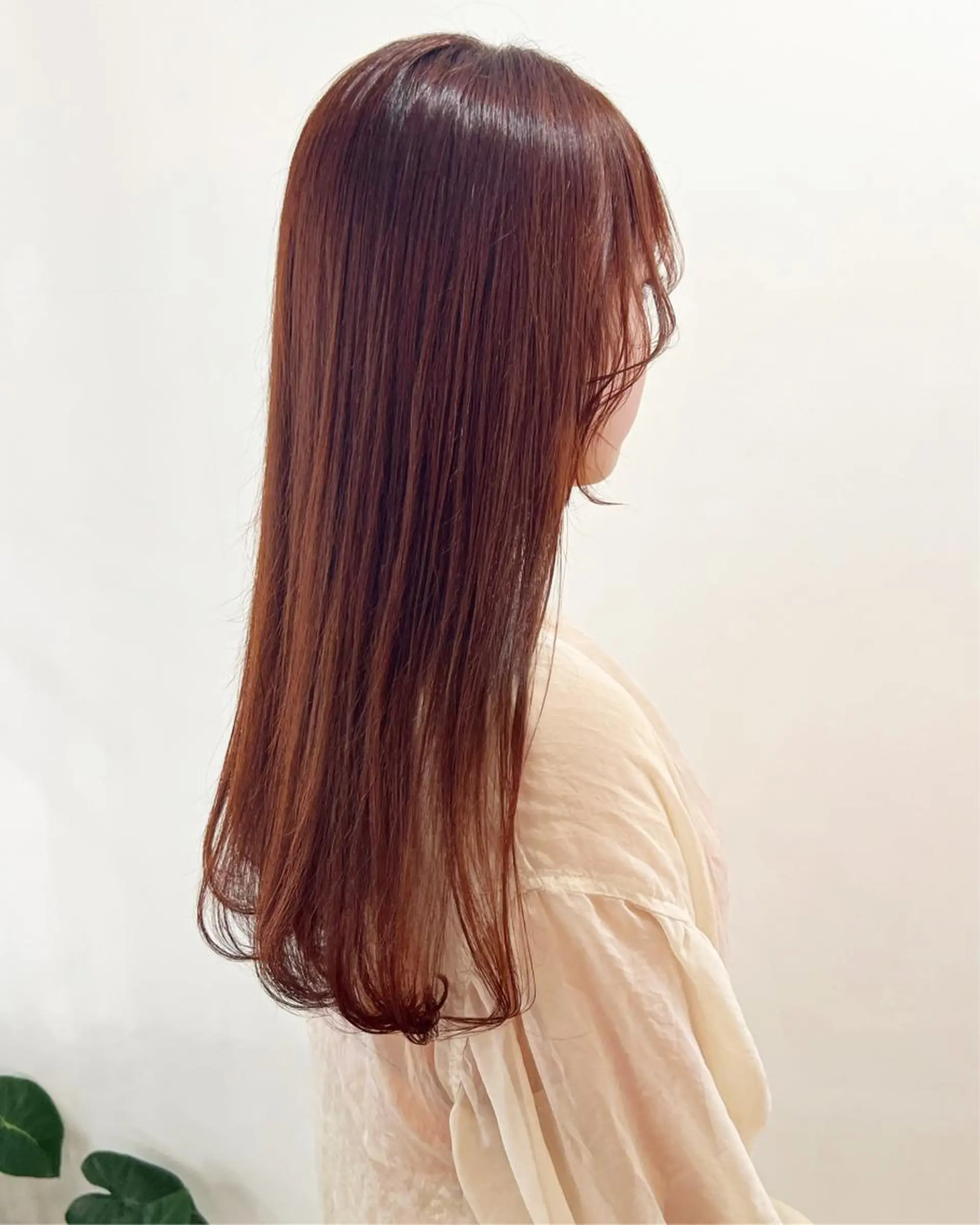 ロング カラー オレンジ フラム所属・WATANABE MISAKIのヘアスタイル