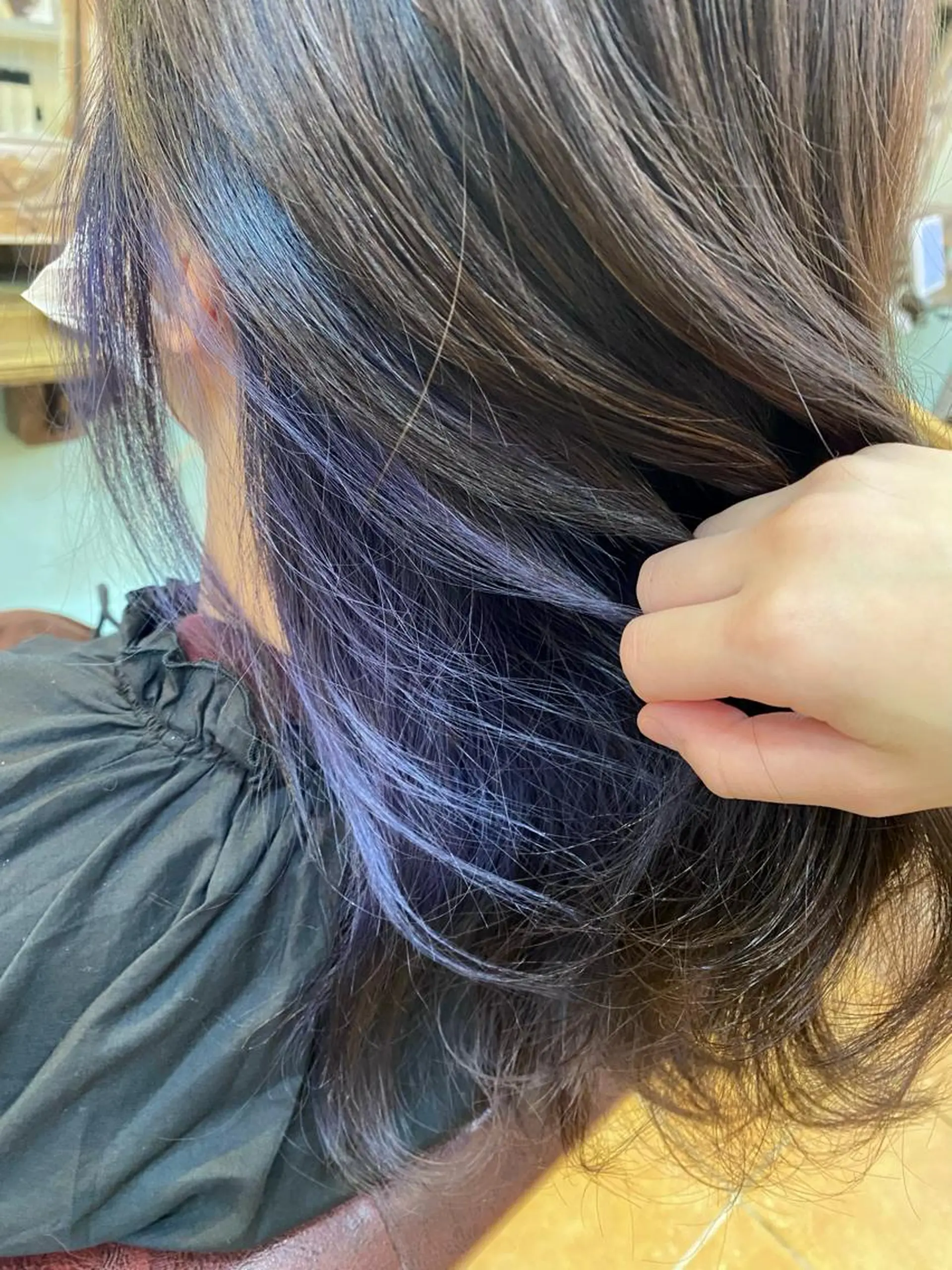 ロング カラー ブリーチ インナーカラー ヘアカラー トリートメント 🎀ブリーチなし 透明感🎀yuhiのヘアスタイル