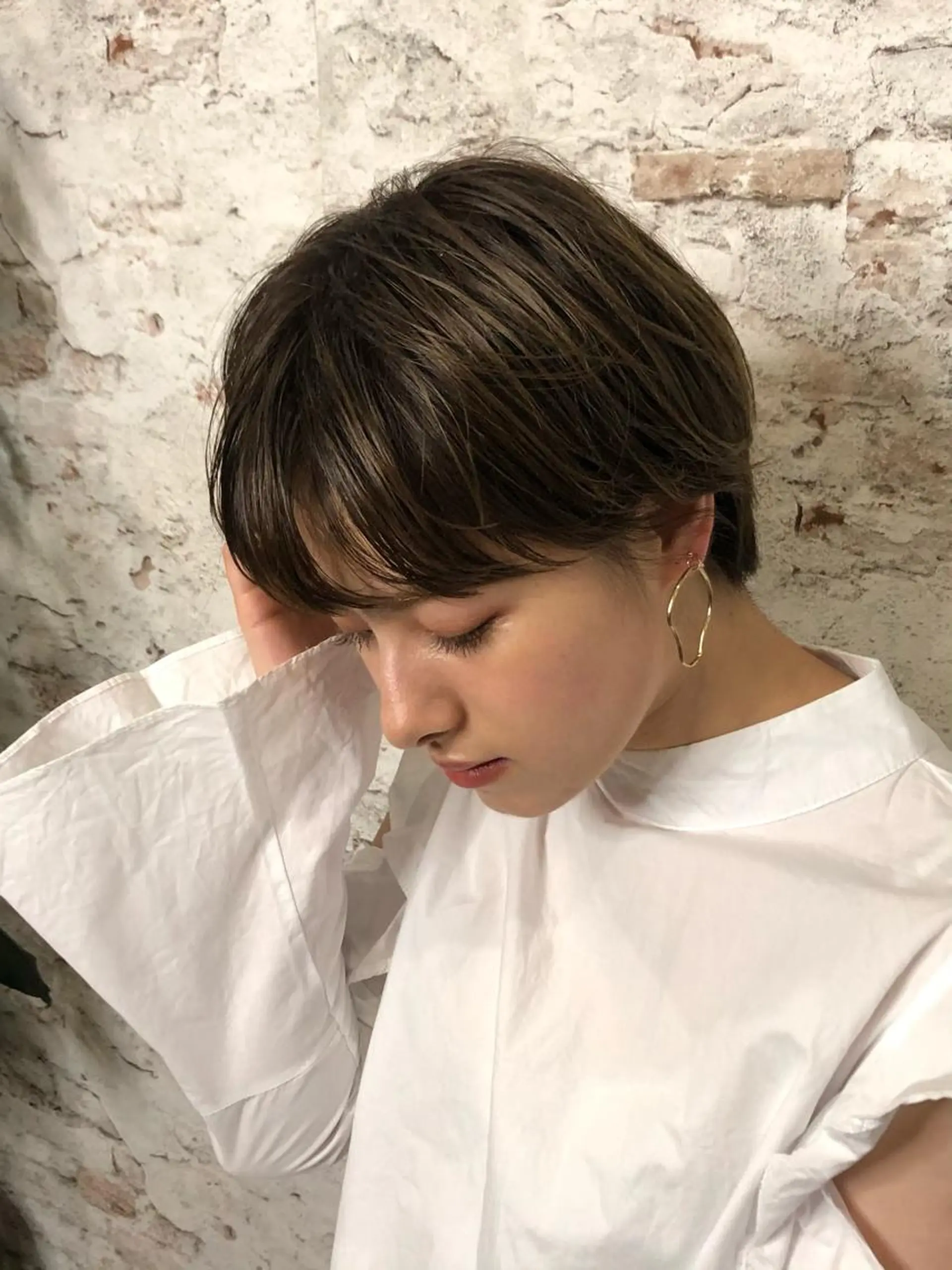 ショート パーソナルカラー 藤本夢のヘアスタイル