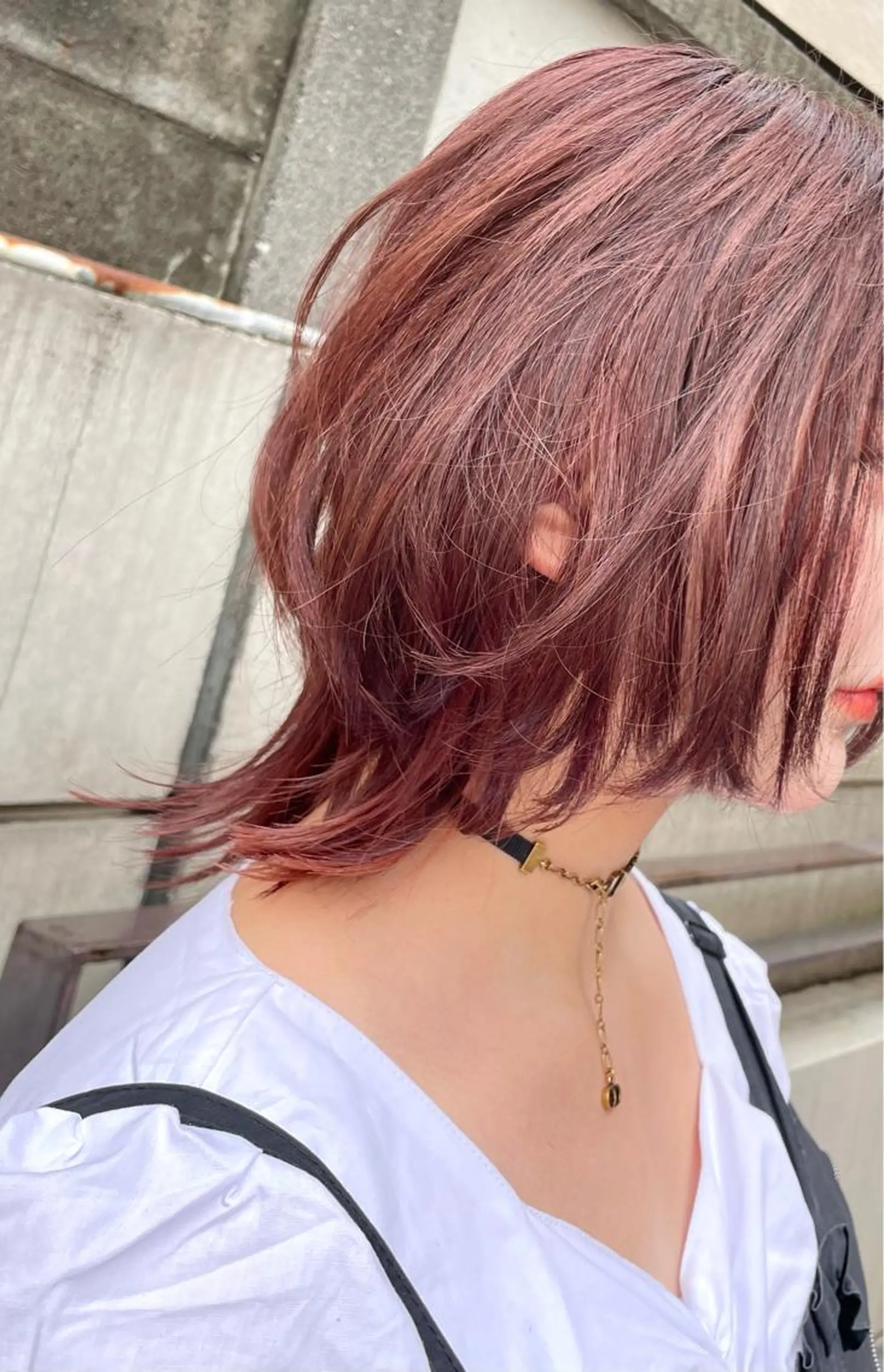 ミディアム 中村 海波のヘアスタイル
