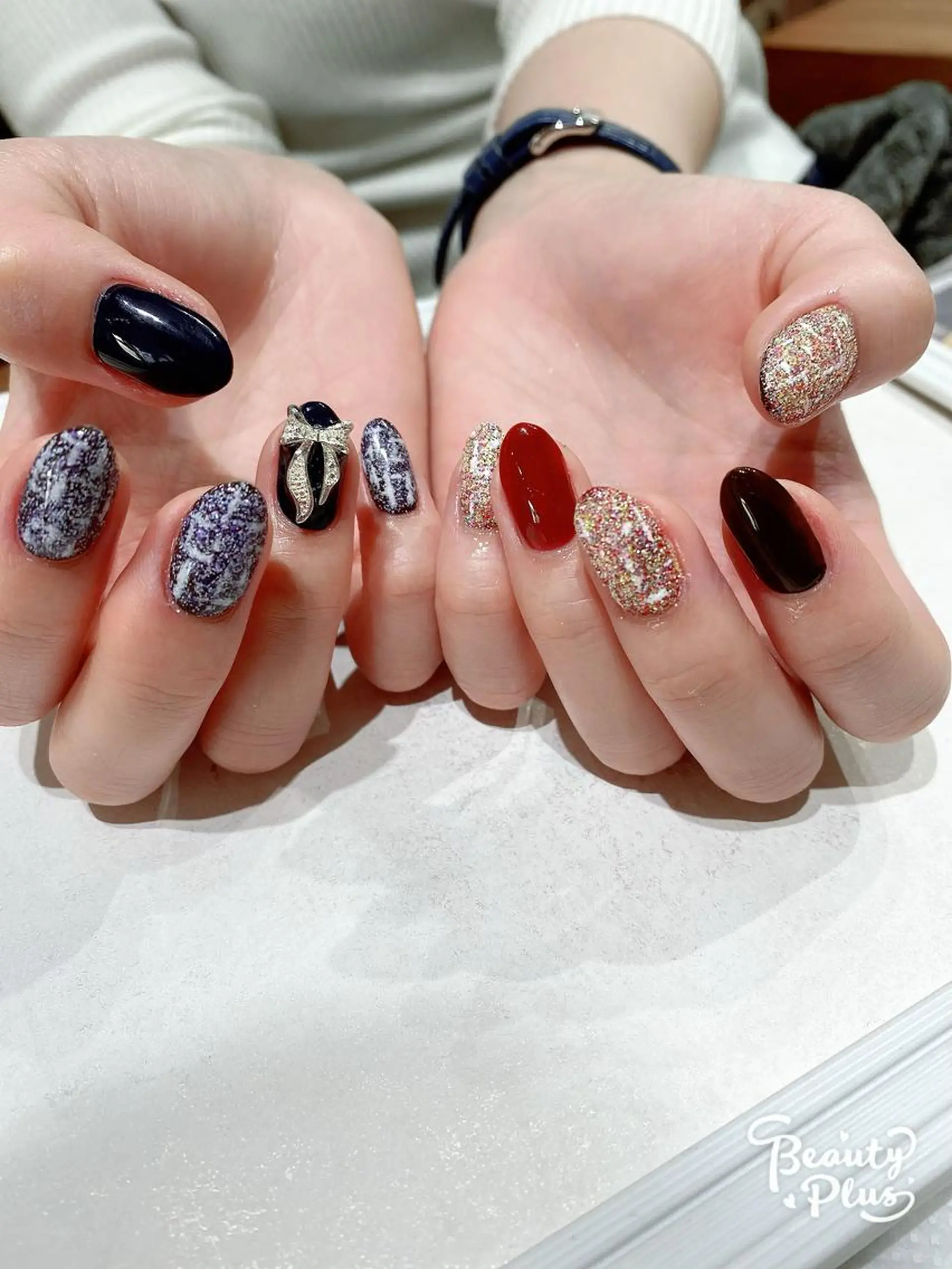 ミディアム ハンドネイル JNA認定講師🌸 RIEのネイルデザイン