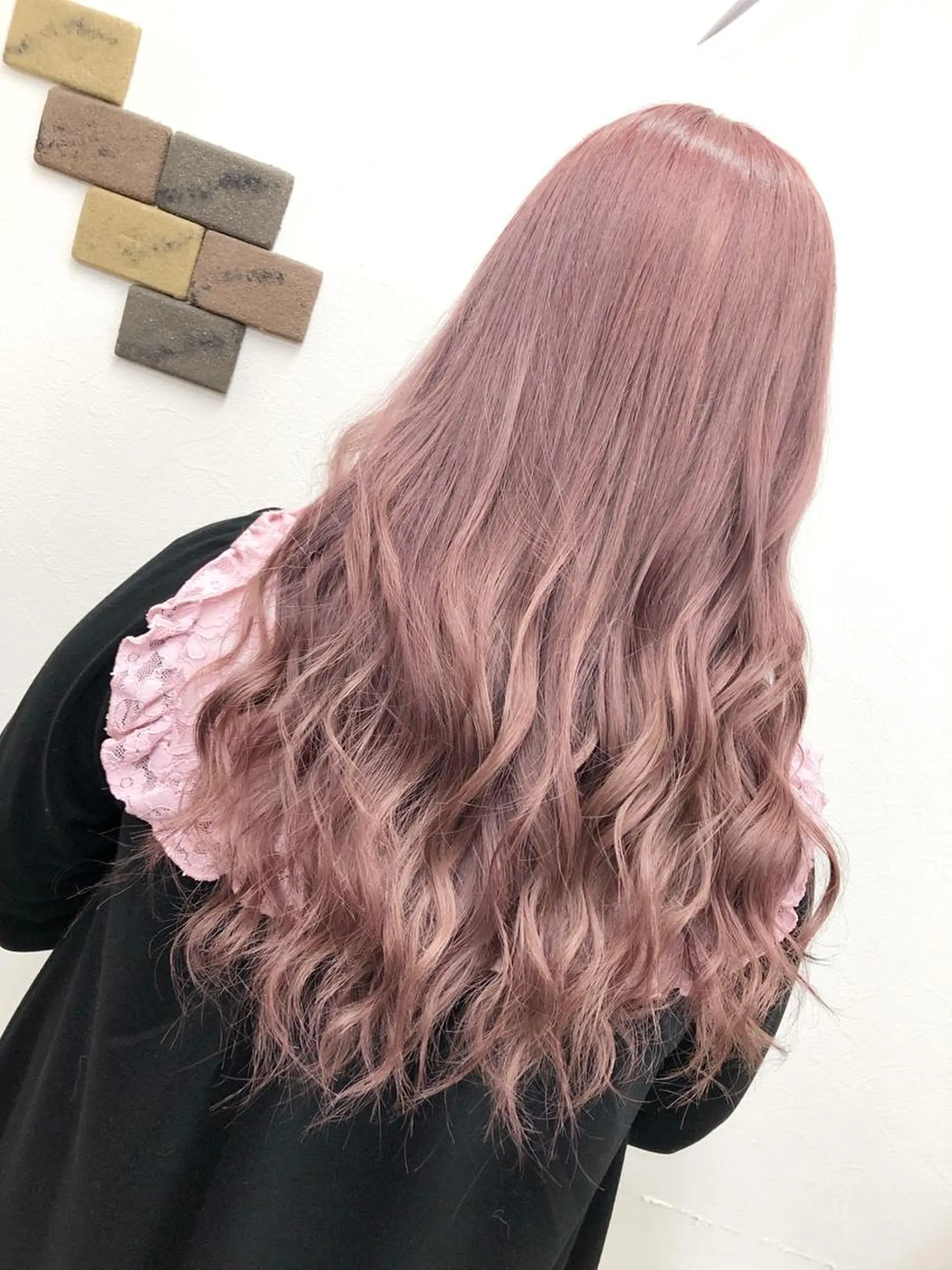 ロング カラー ベージュカラー 透明感カラー ピンクカラー ピンクベージュ KEISUKE/カラ ー🐶シールエクステのヘアスタイル