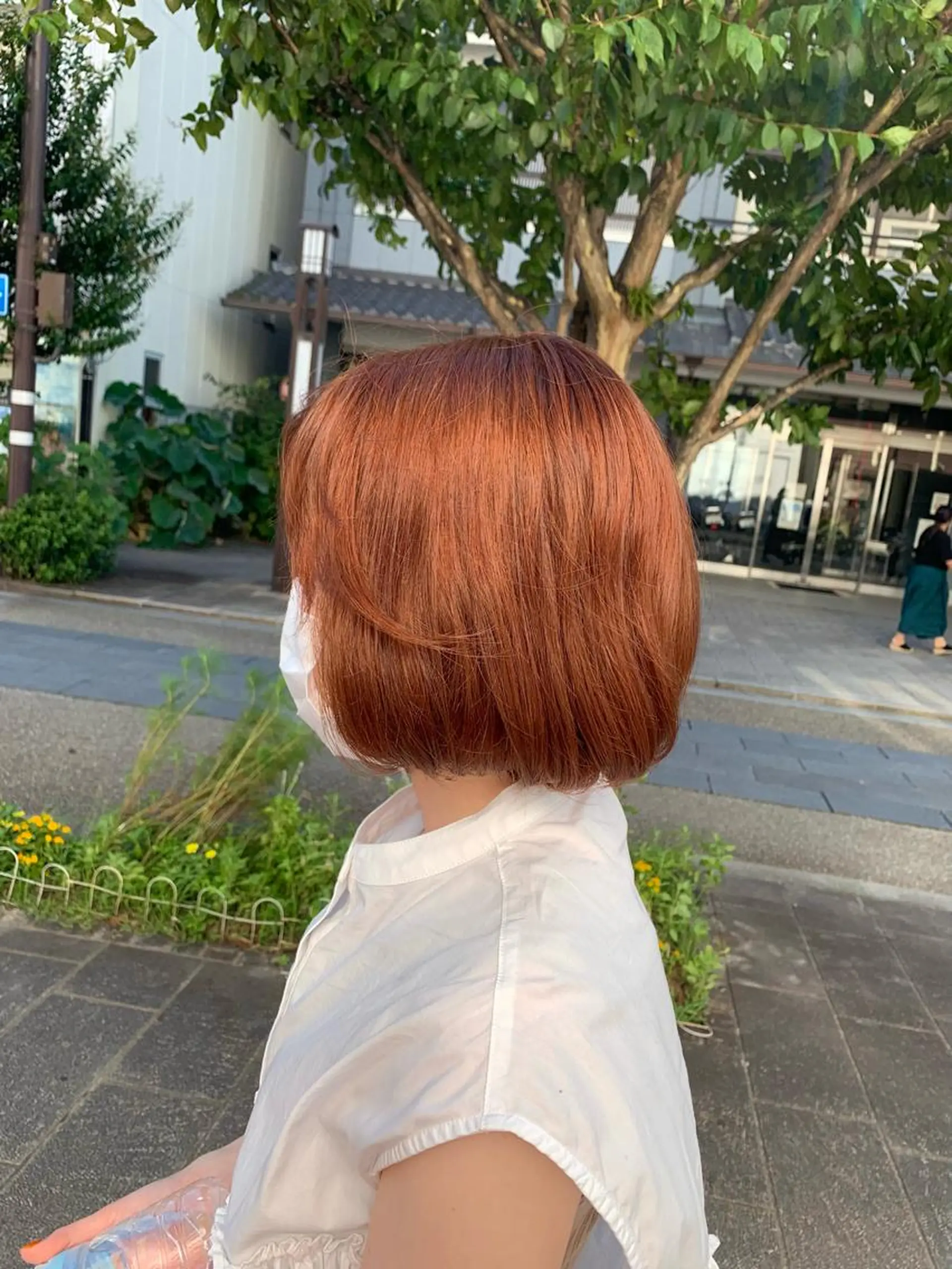 ショート カラー ブラウンカラー オレンジ オレンジブラウン Lunapiena所属・Lunapiena 🫧ナナのヘアスタイル