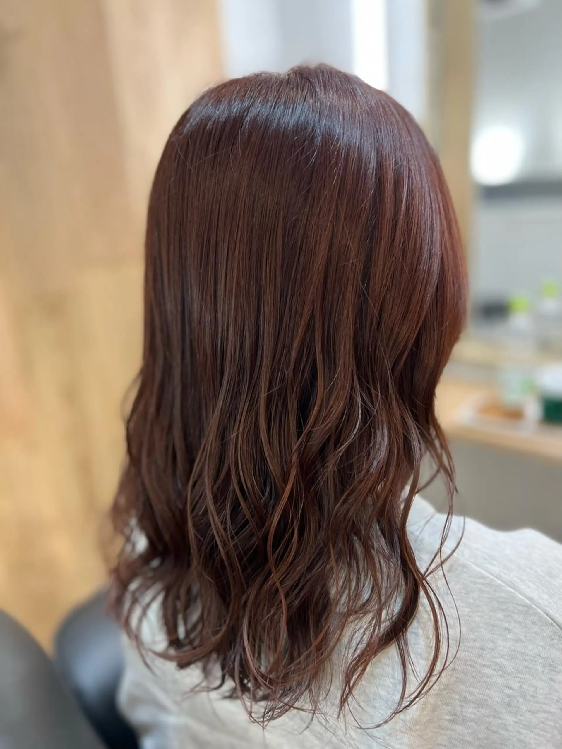 セミロング パープルカラー カット ヘアカラー トリートメント 川村 昌広のヘアスタイル