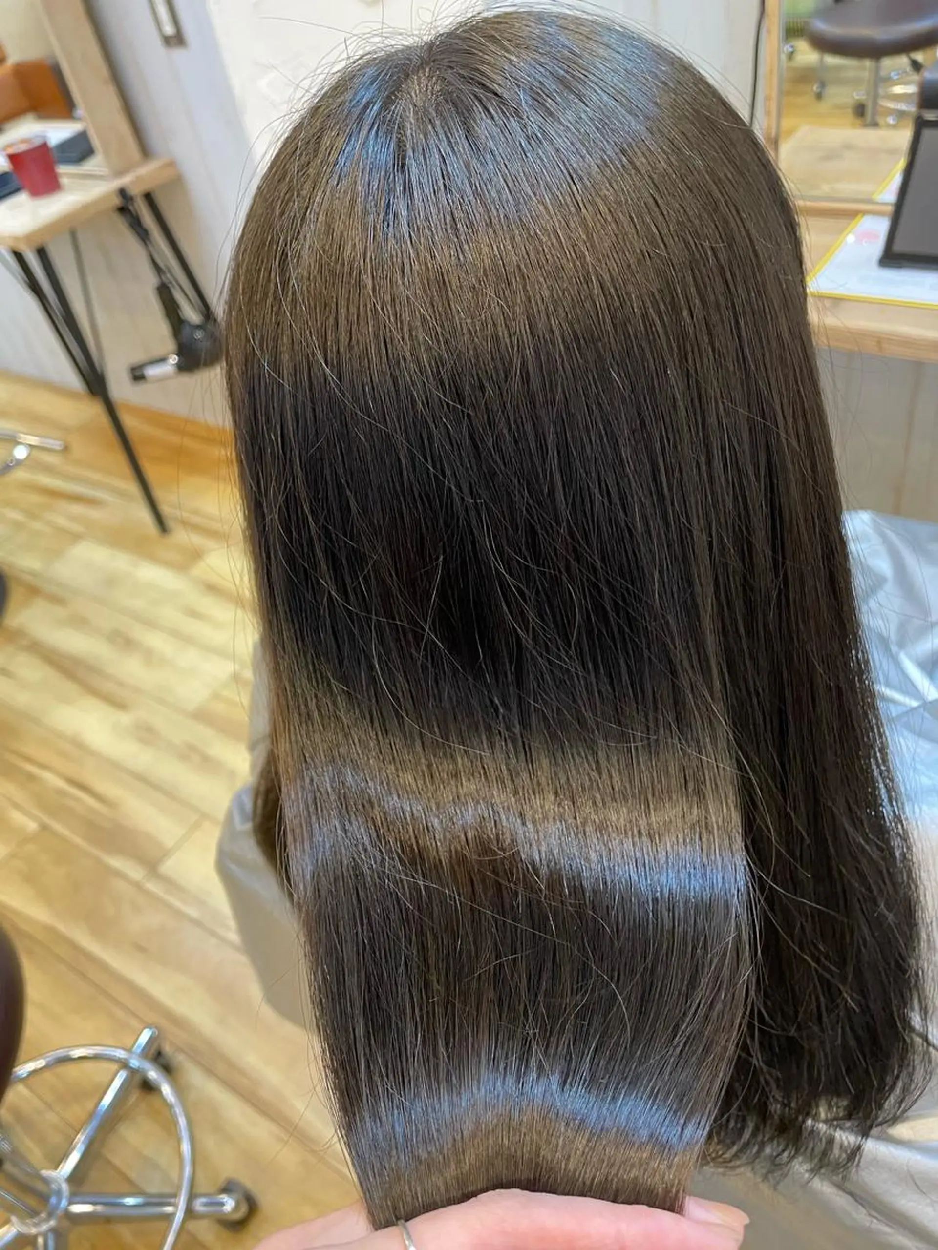 セミロング カラー 髪質改善 トリートメント カット ヘアカラー トリートメント Agu  hair you所属・♡ yumaのヘアスタイル