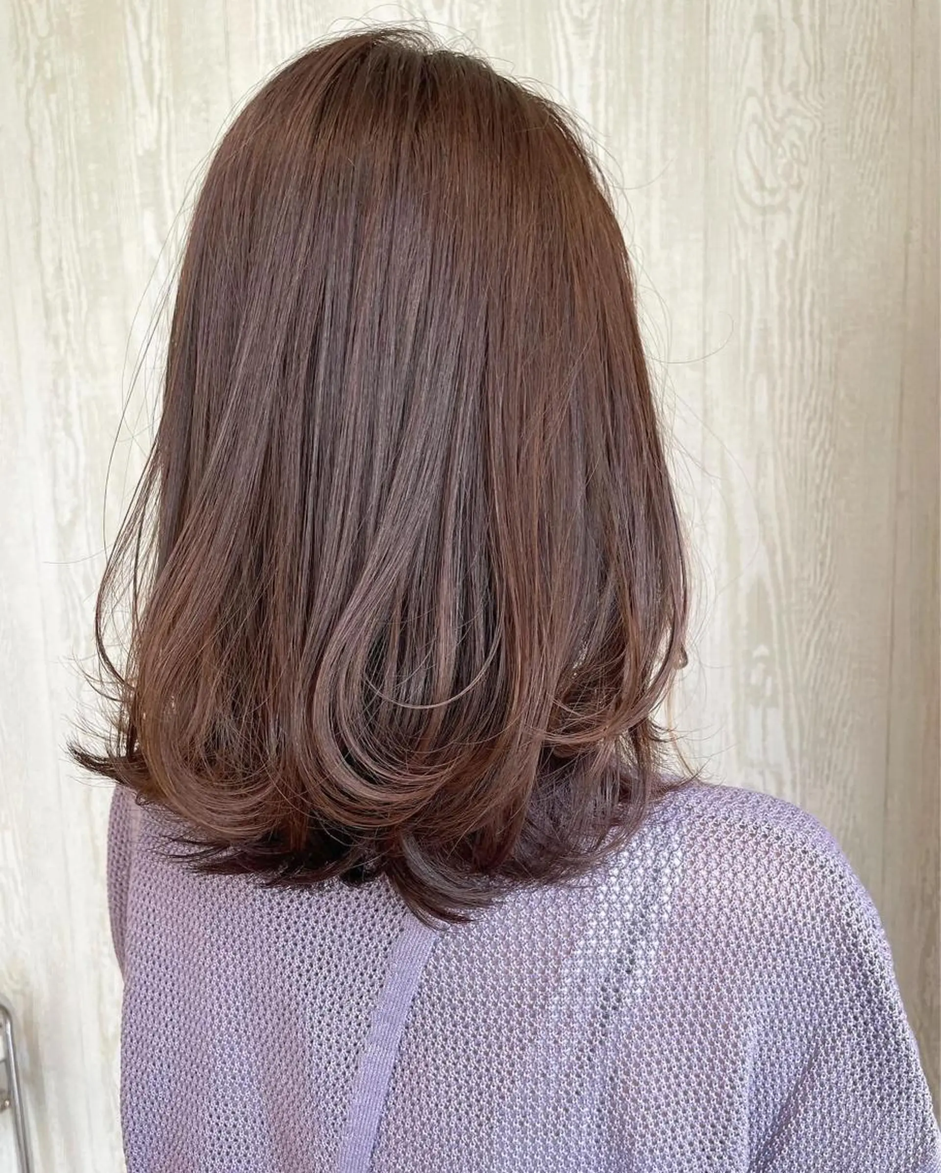 ミディアム カラー アッシュ ベージュカラー 透明感カラー ラベンダーカラー ラベンダーベージュ 河合秀明/ハイライト /インナーカラーのヘアスタイル