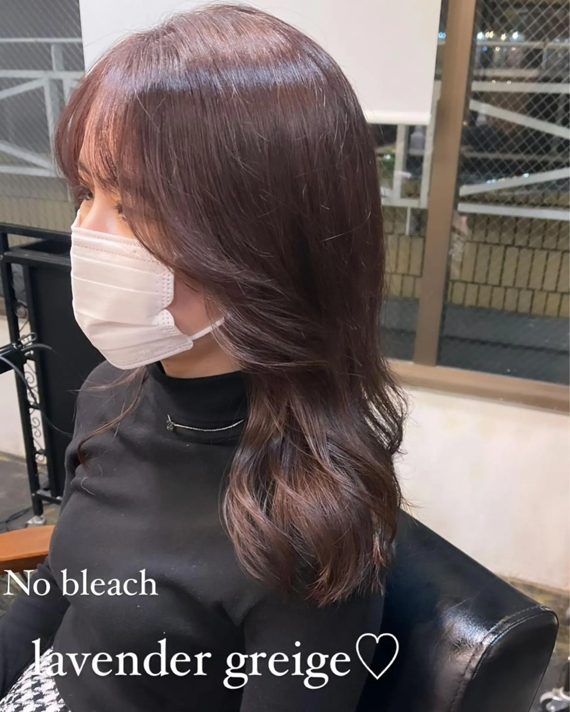 ロング カット ヘアカラー 韓国 / 中国ヘア 🦋Noniのヘアスタイル