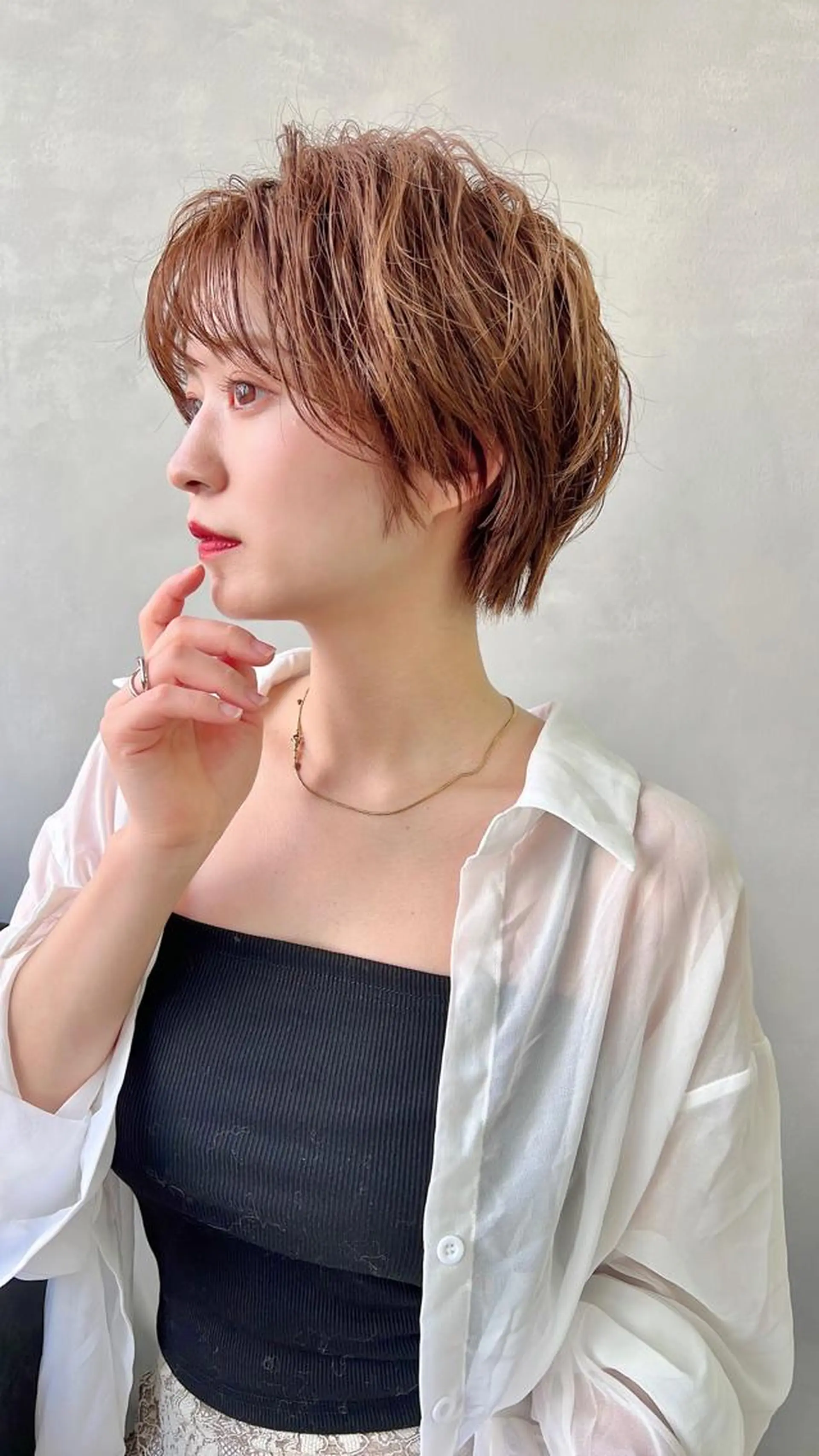 ショート カラー カット ヘアカラー HARUKI MINATO japan所属・🧡ショートの達人 🧡SHOのヘアスタイル