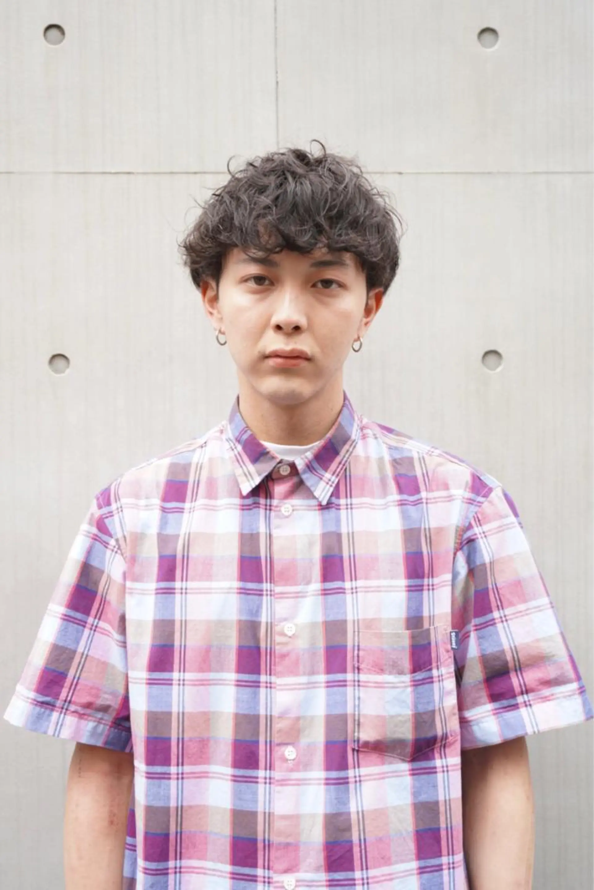 ミディアム パーマ メンズ メンズスタイリスト リュウジのヘアスタイル