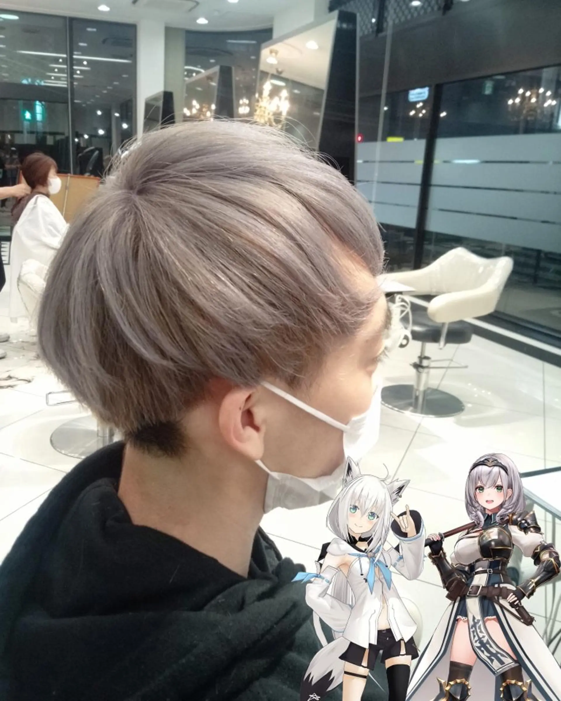ショート カラー シルバー ホワイトシルバー カット ヘアカラー トリートメント あらげ 🌈推しカラー🌈ᵕのヘアスタイル