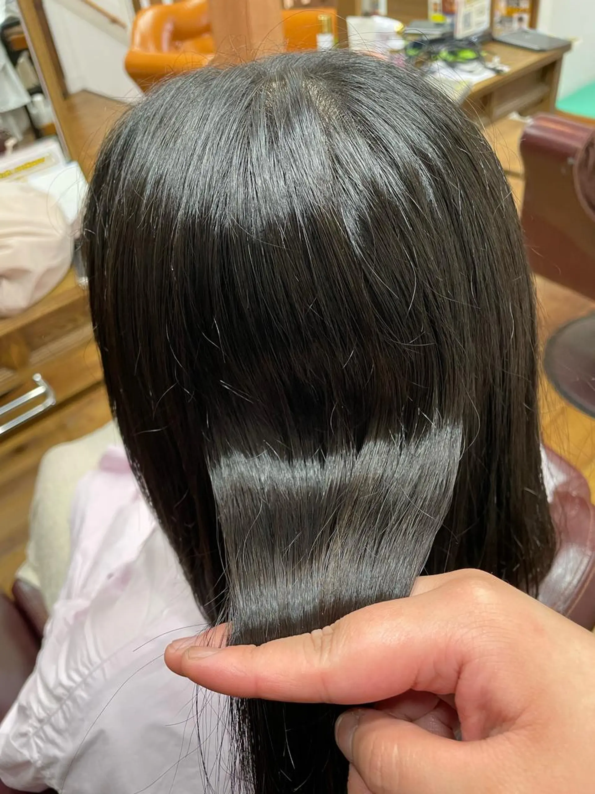 ミディアム 髪質改善 美容室 Jフィドルファドル所属・わきた かずなのヘアスタイル