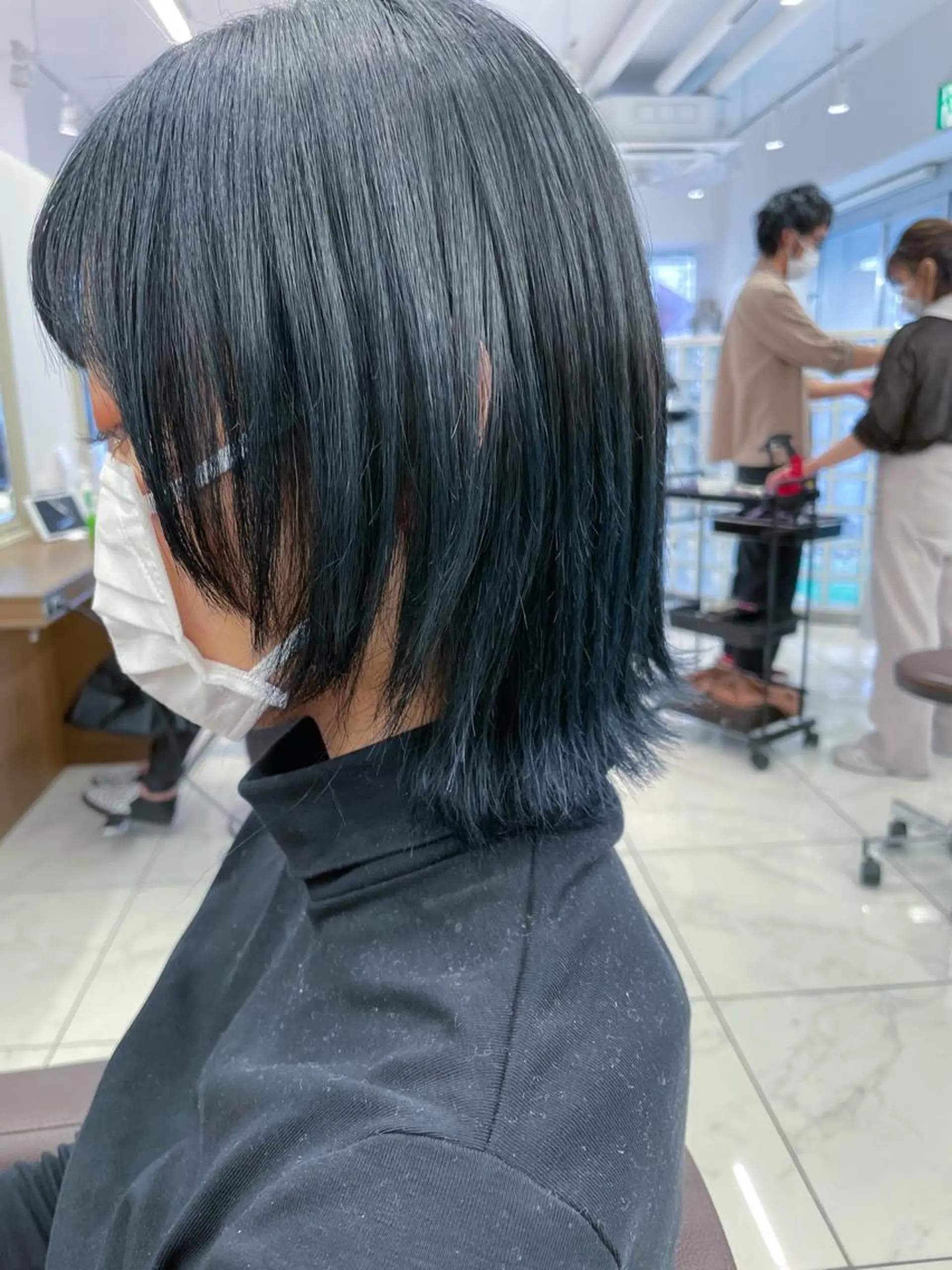 ミディアム カラー パーマ カット ヘアカラー 縮毛矯正 福島成美/髪質改善 縮毛矯正/カラーのヘアスタイル