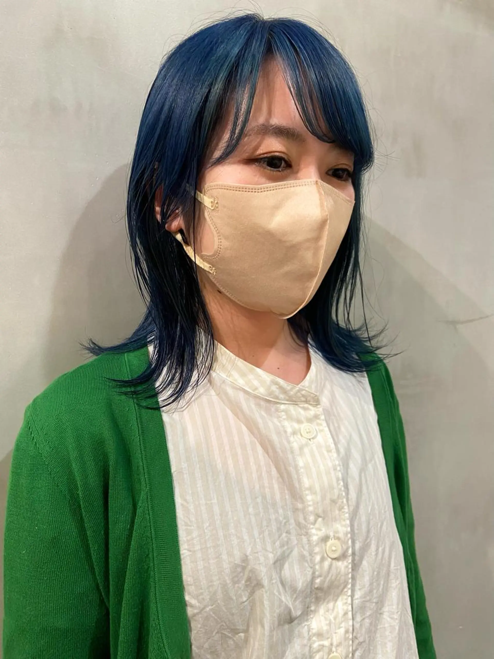 ミディアム カラー 無加工で盛れる🎀 オタク特化🎀ゆうなのヘアスタイル