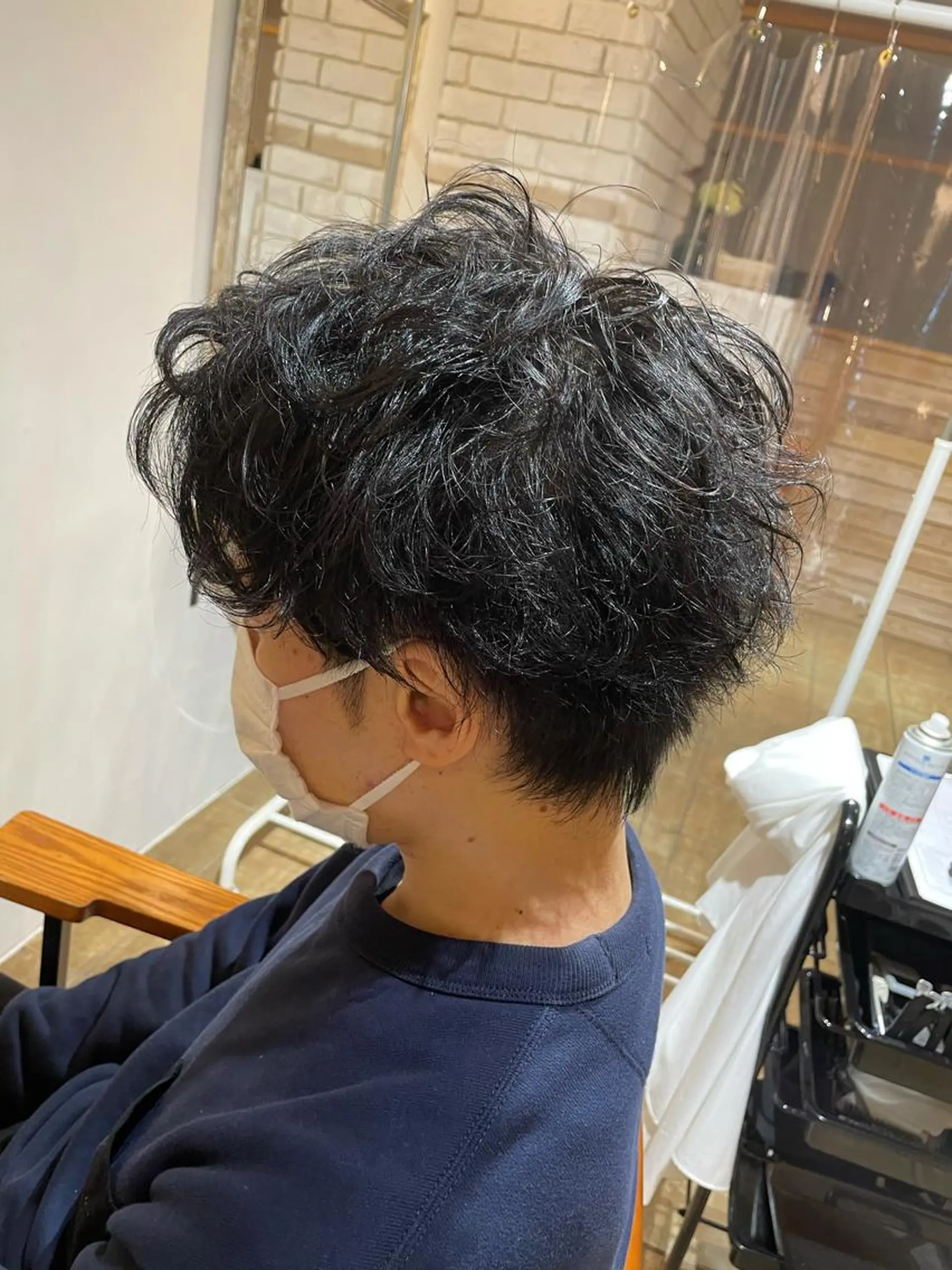 ミディアム ミディアムパーマ 渋谷 ミモザワークス タニグチヨシユキのヘアスタイル