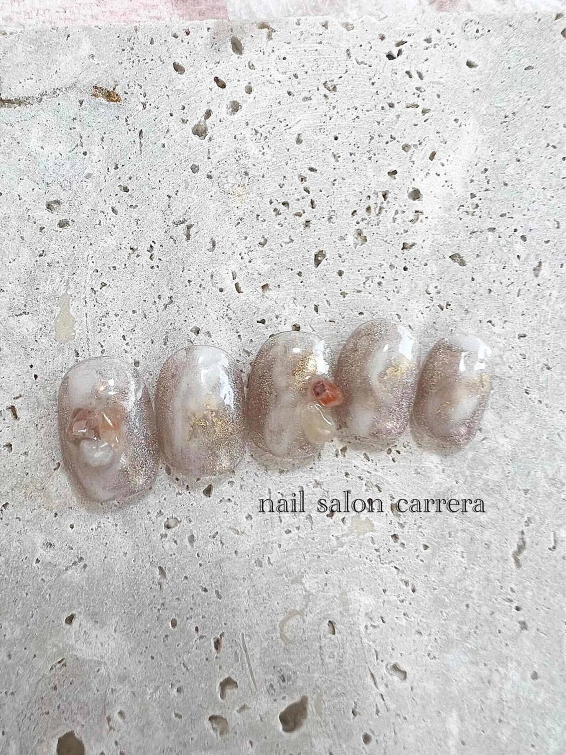 ネイル マグネットネイル ニュアンスネイル Bon Amieのネイルデザイン