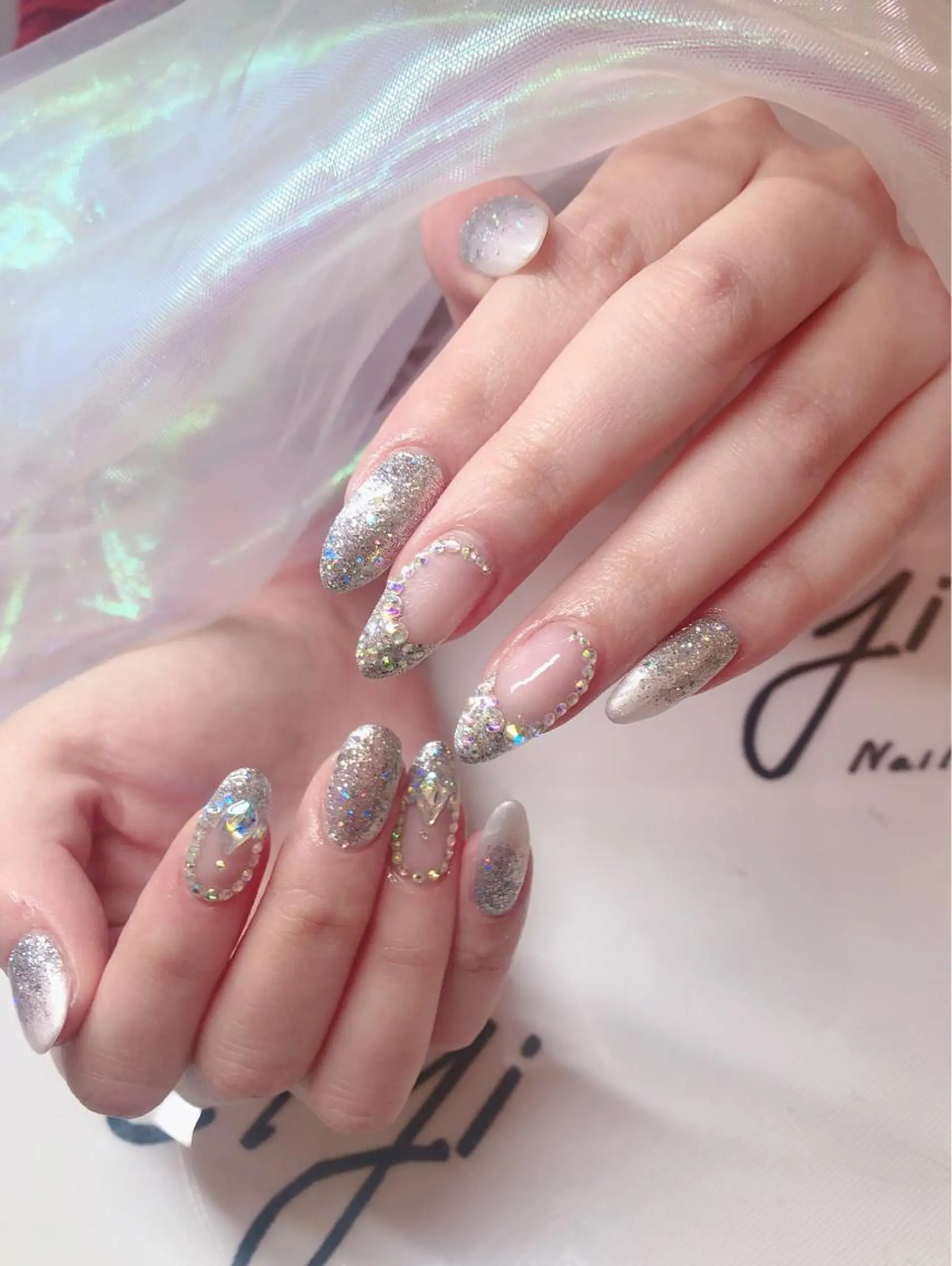 ネイル ハンドネイル 🖤スカルプ R🖤のネイルデザイン