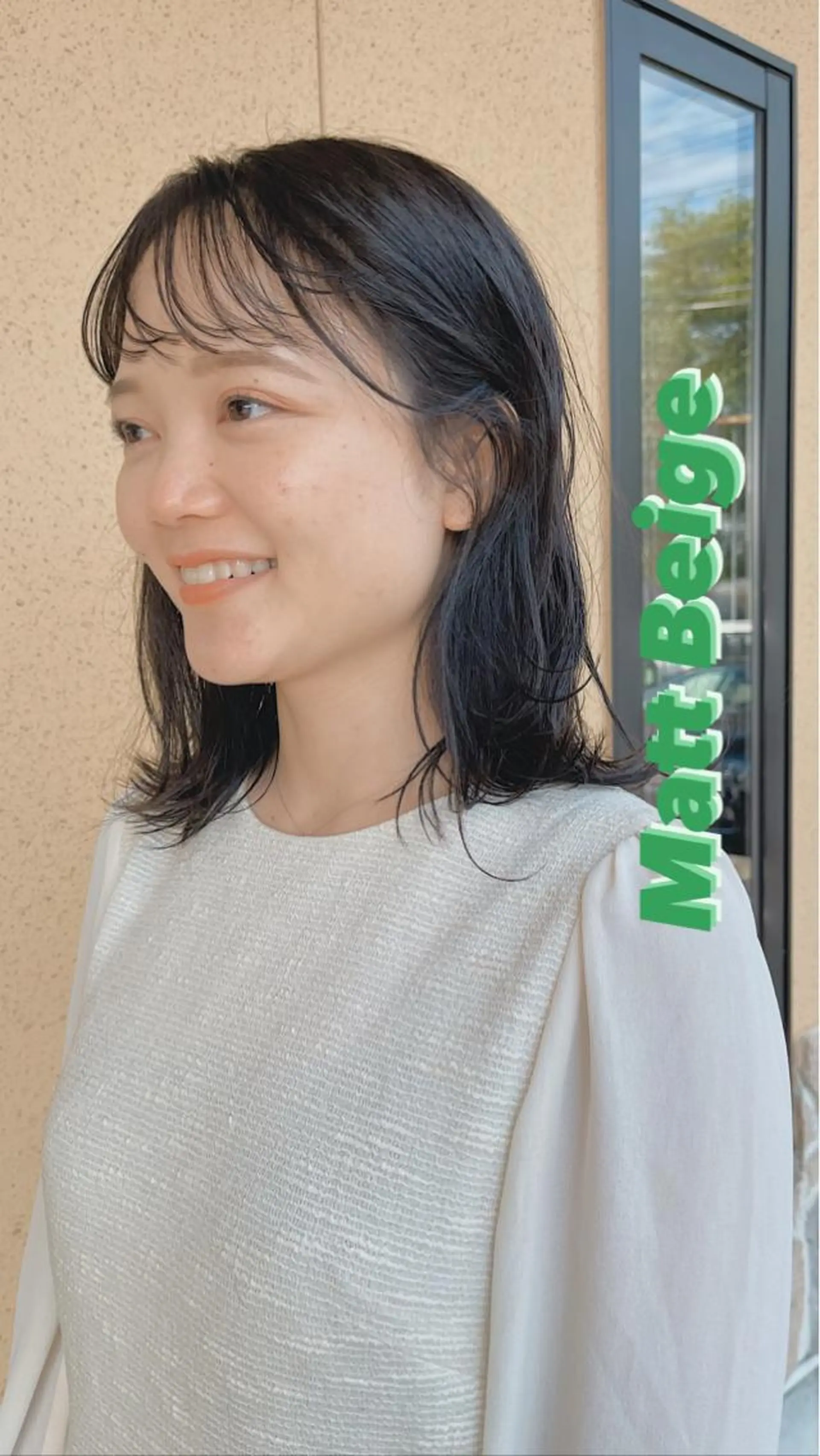 ミディアム カラー ミディアムパーマ ベージュカラー イヤリングカラー ハイライトカラー インナーカラー カット ヘアカラー ヘアニュース所属・ヘアーニュース 🌿NAMII🌿のヘアスタイル