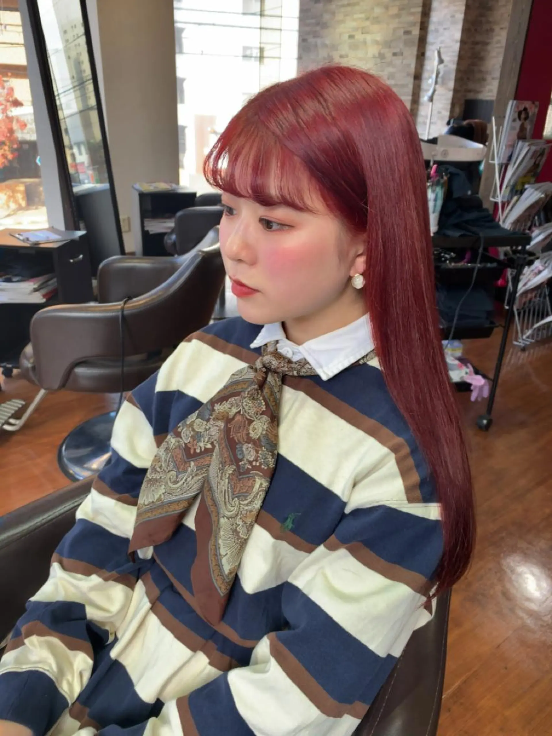 ロング カラー hair salonyuri所属・ヘアサロンユリ もりたきょうこのヘアスタイル