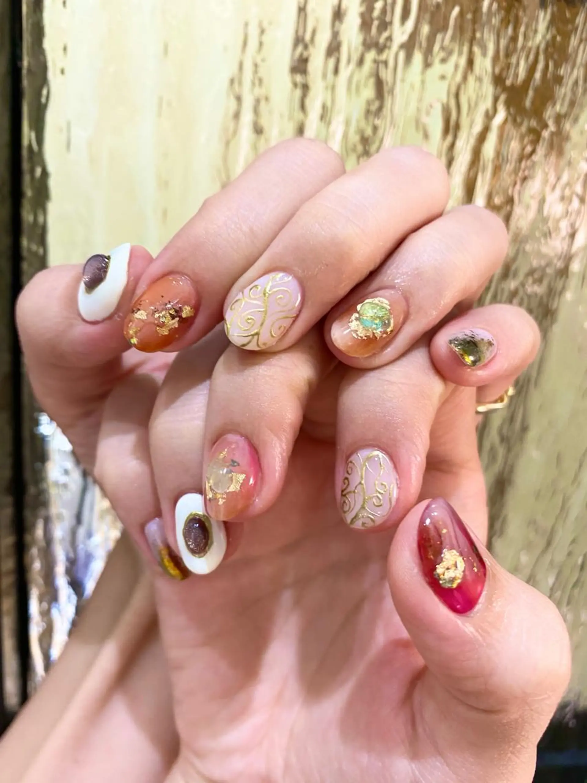 ネイル 持ち込み ニュアンスネイル ハンドネイル フジタ エリカのネイルデザイン