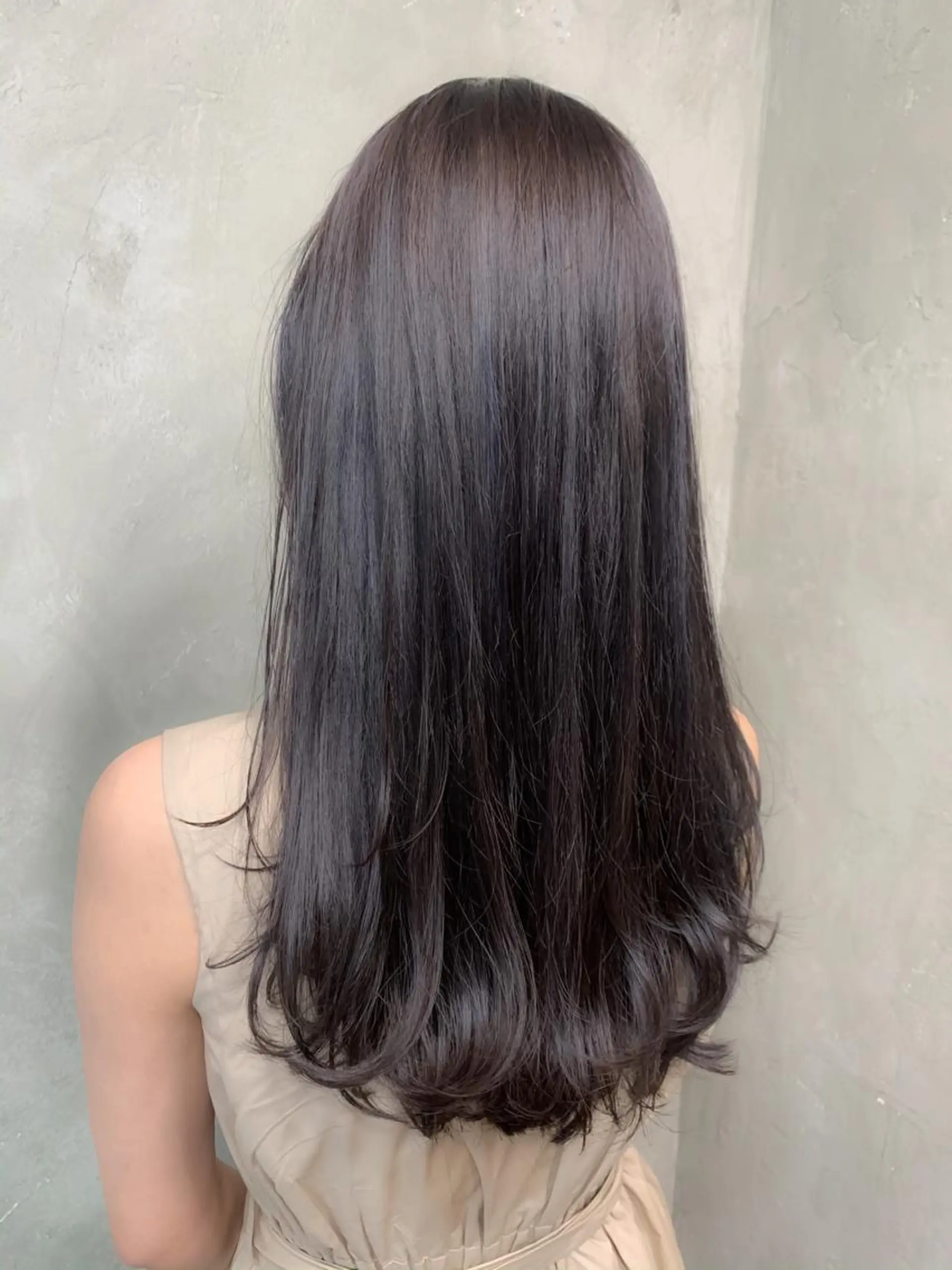 ロング カラー アッシュ ブルーカラー ブルーアッシュ 🌈髪質改善💕 縮毛矯正✨青木まで✨のヘアスタイル