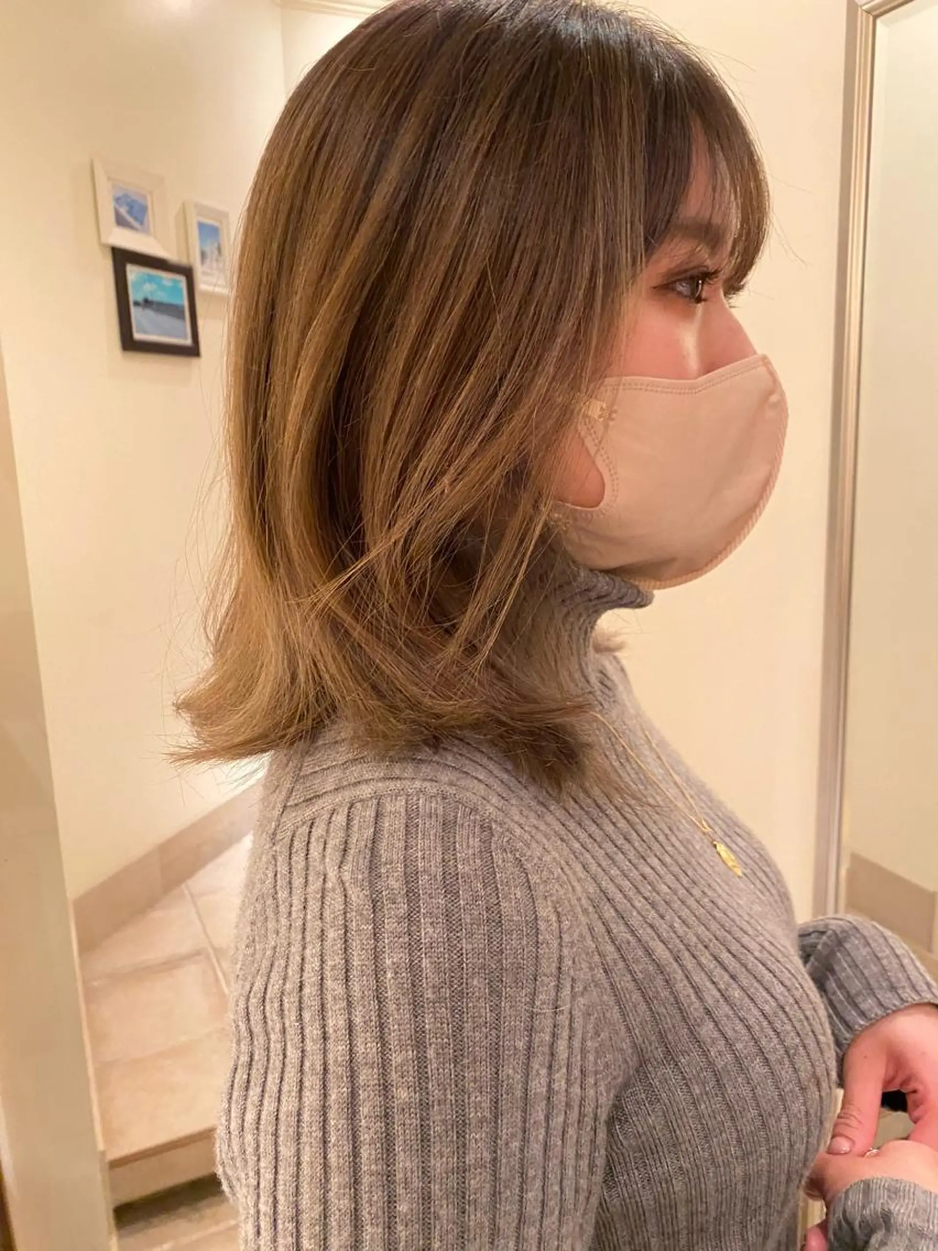 ミディアム ハイライト 【カット】 根本翔太のヘアスタイル