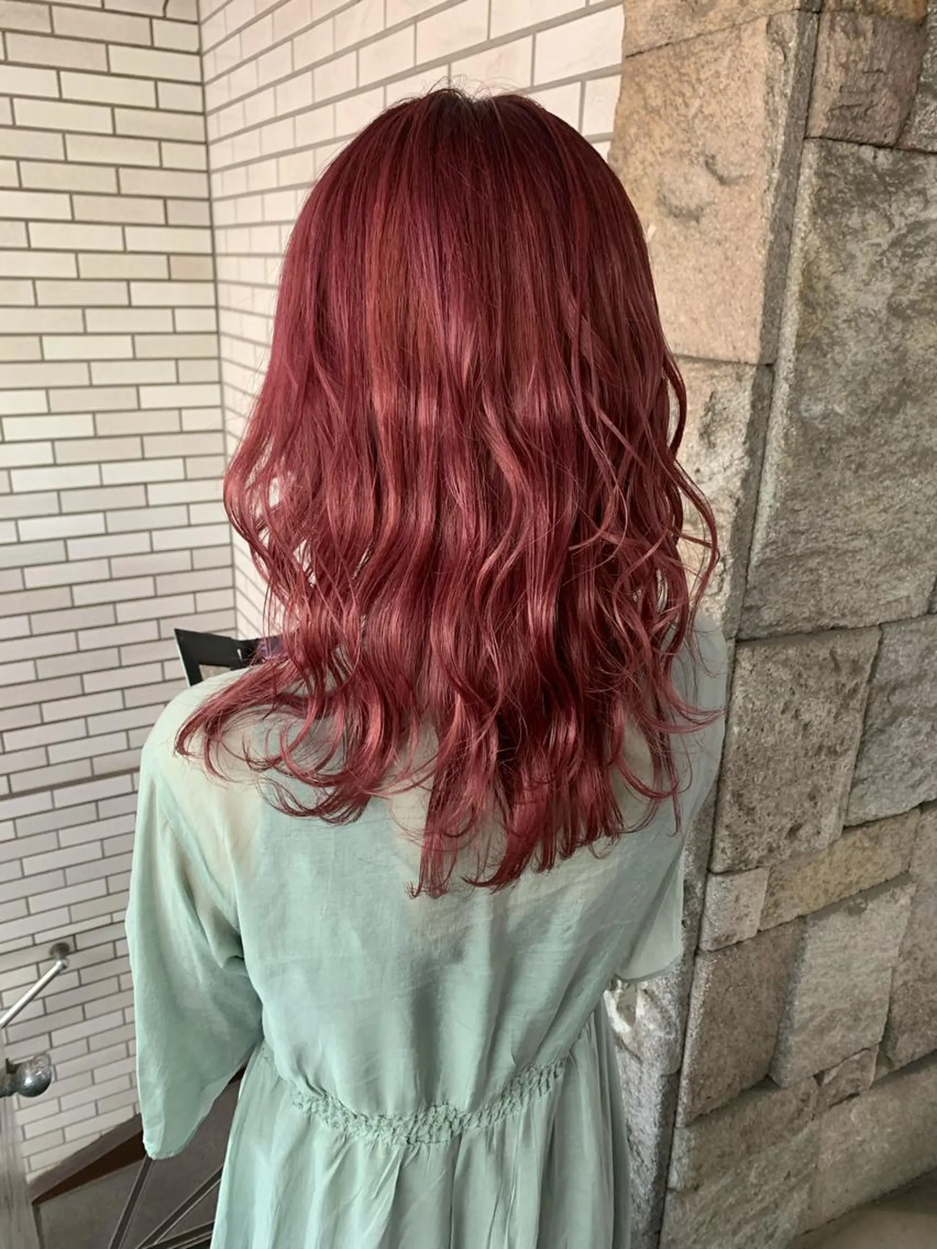 ミディアム カラー ピンクカラー カット ヘアカラー オージュアソムリエ DAIKI⭐️のヘアスタイル