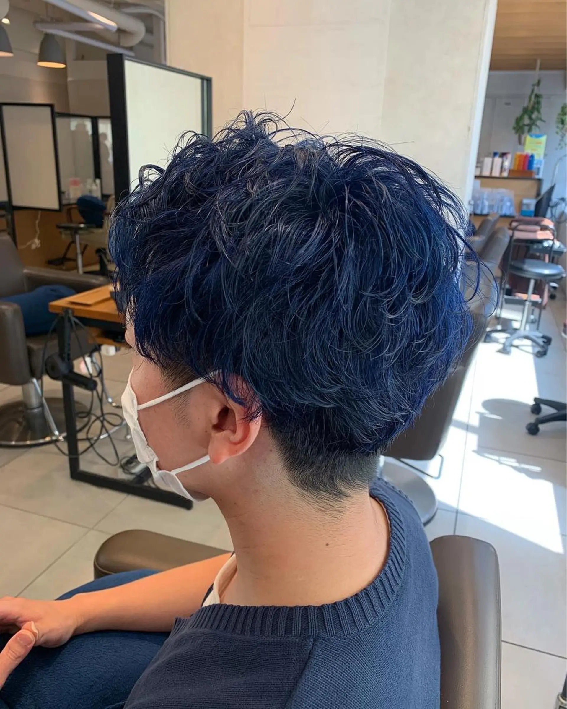 カラー メンズ ヘアカラー トリートメント 🌿earth亀有店 【緑髪のノブ】🌿のヘアスタイル