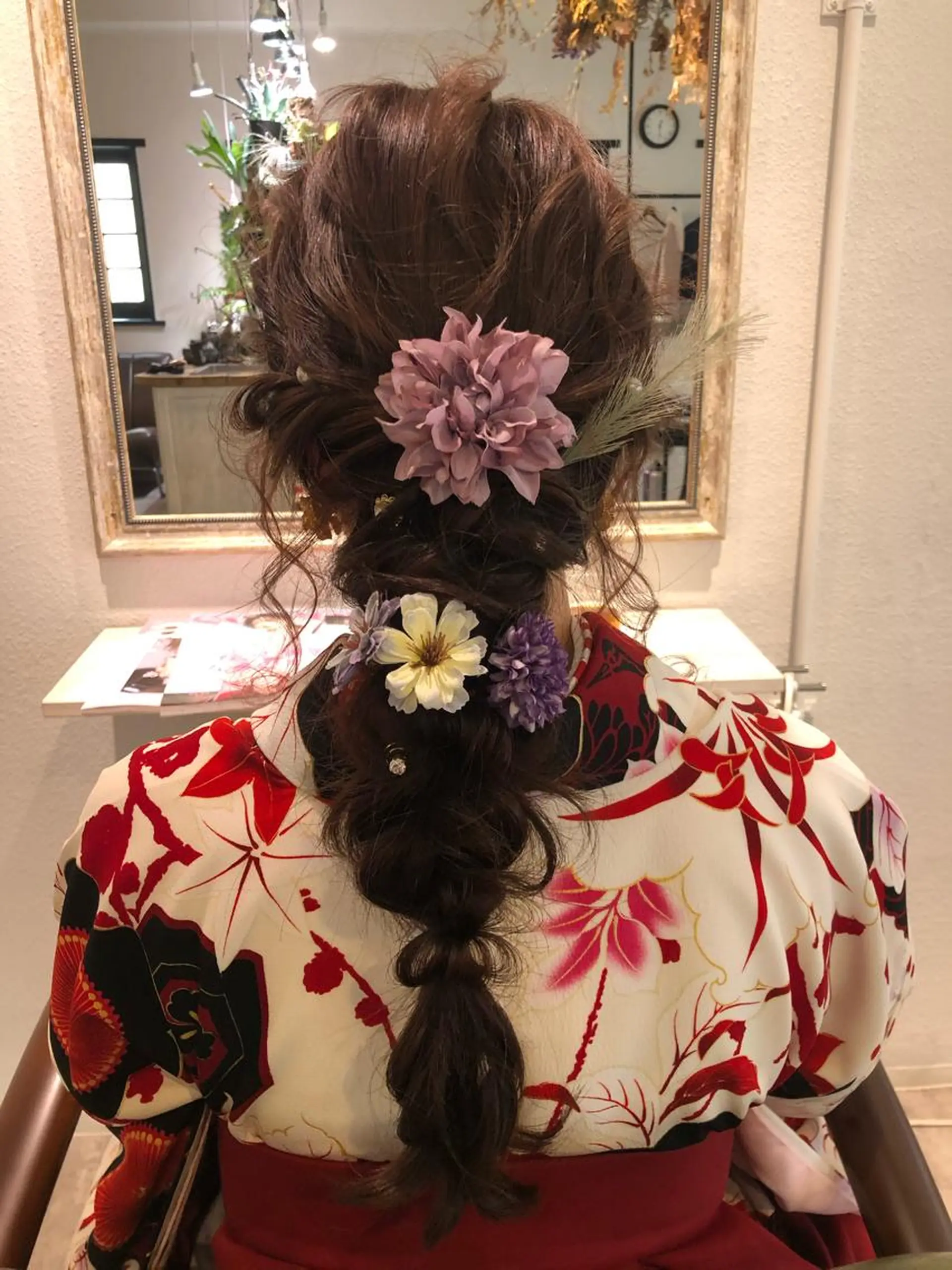 ロング ヘアアレンジ ヘアセット 渡辺 加菜子のヘアスタイル