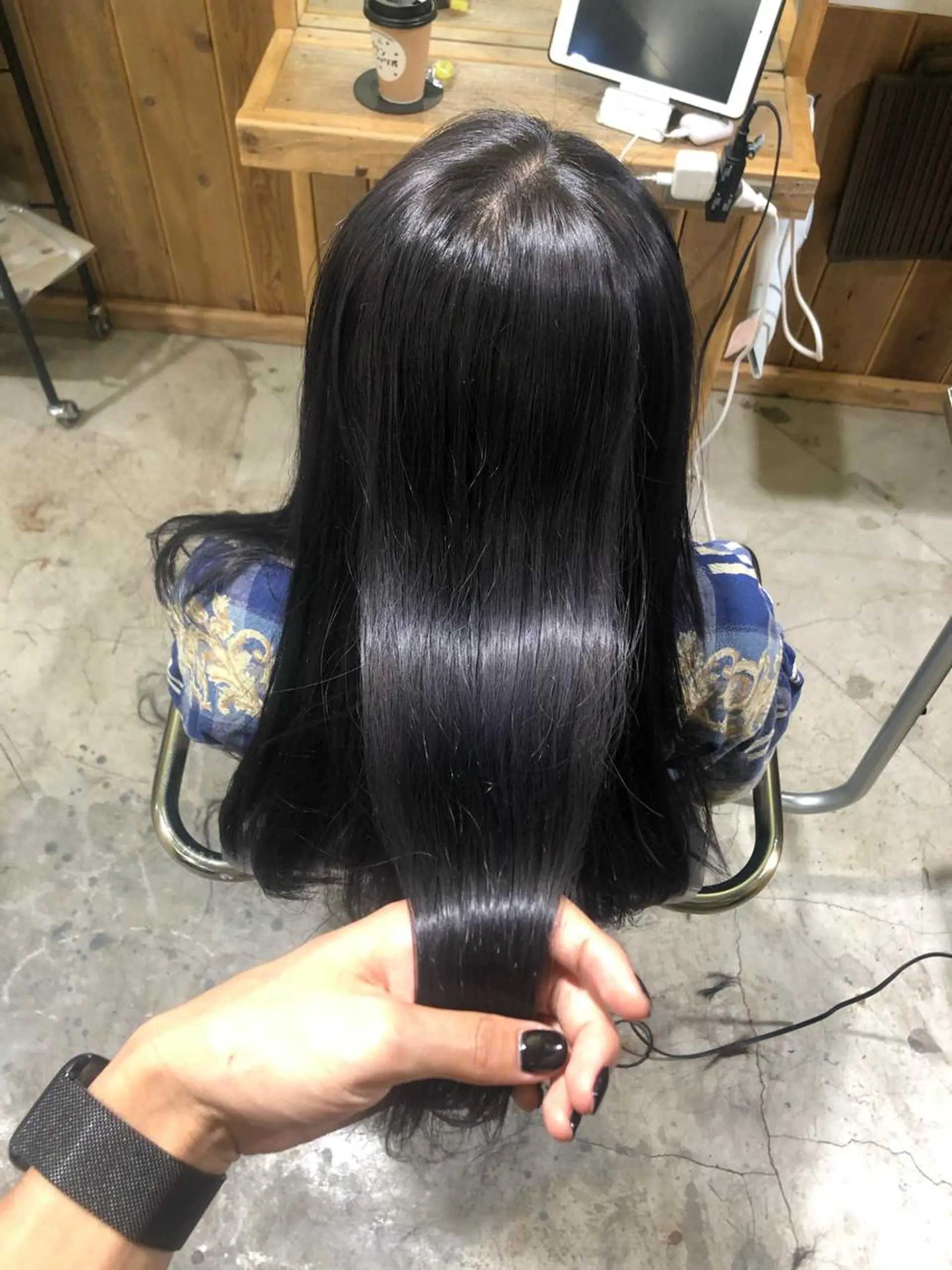 ロング カラー 透明感カラー 舘野 太嘉宏のヘアスタイル