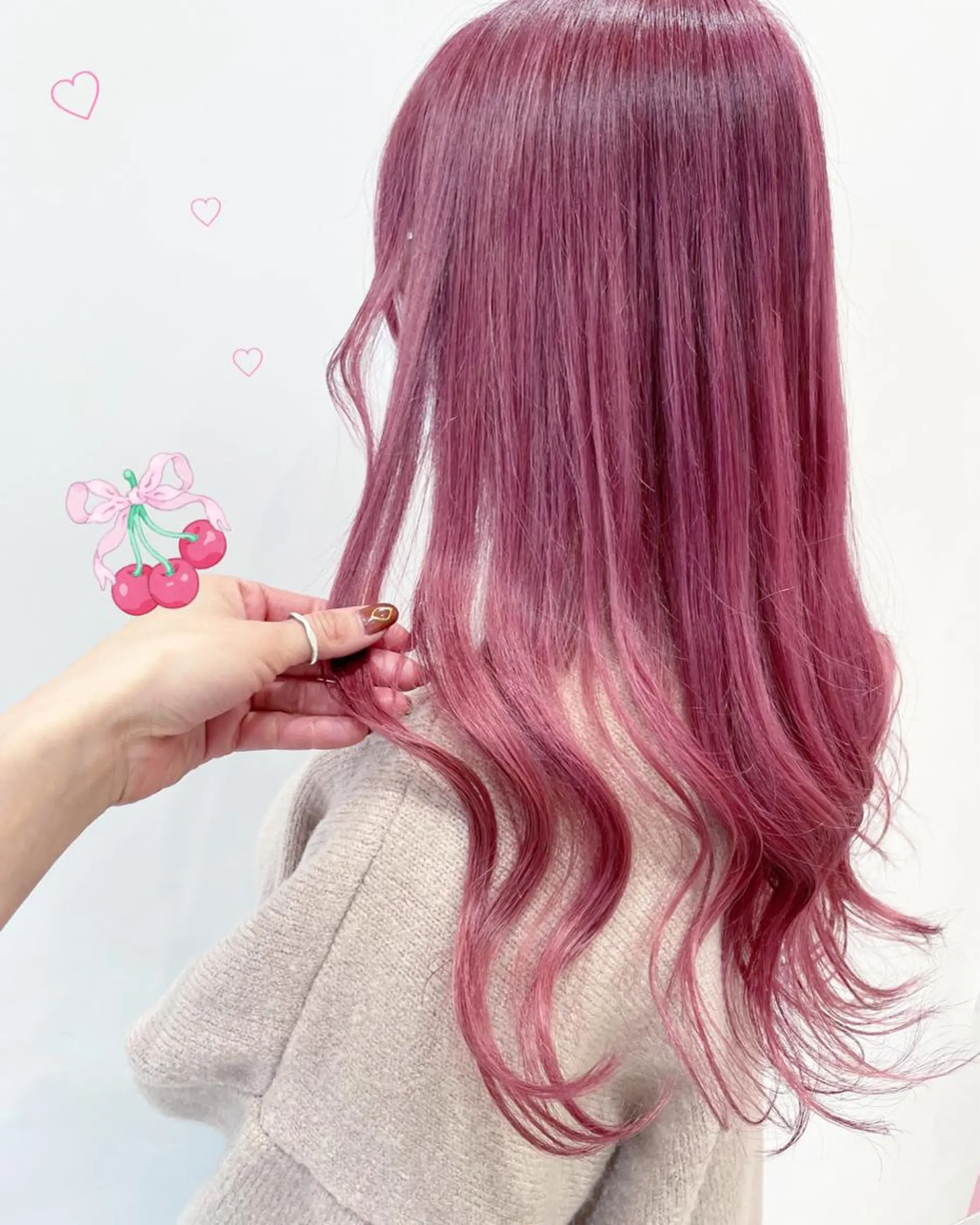 ロング カラー ピンクカラー EMANON新宿東口所属・新宿駅近♡ ♡個室♡三都季🌜のヘアスタイル