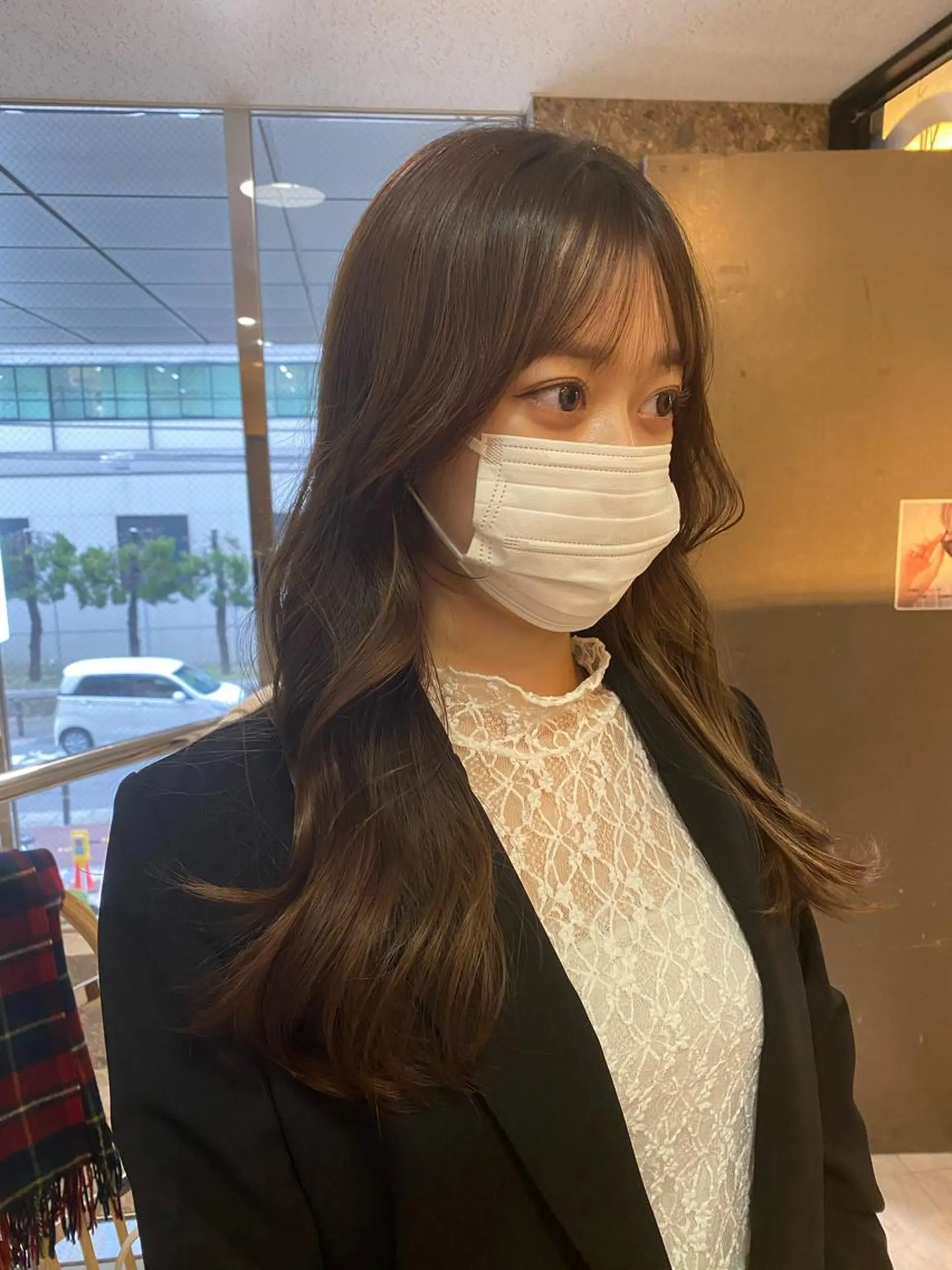 ロング カラー ダブルカラー ハイライトカラー インナーカラー くびれヘア ハイライト Pia hair Design Yakuin所属・Pia ツボイ ケイタのヘアスタイル