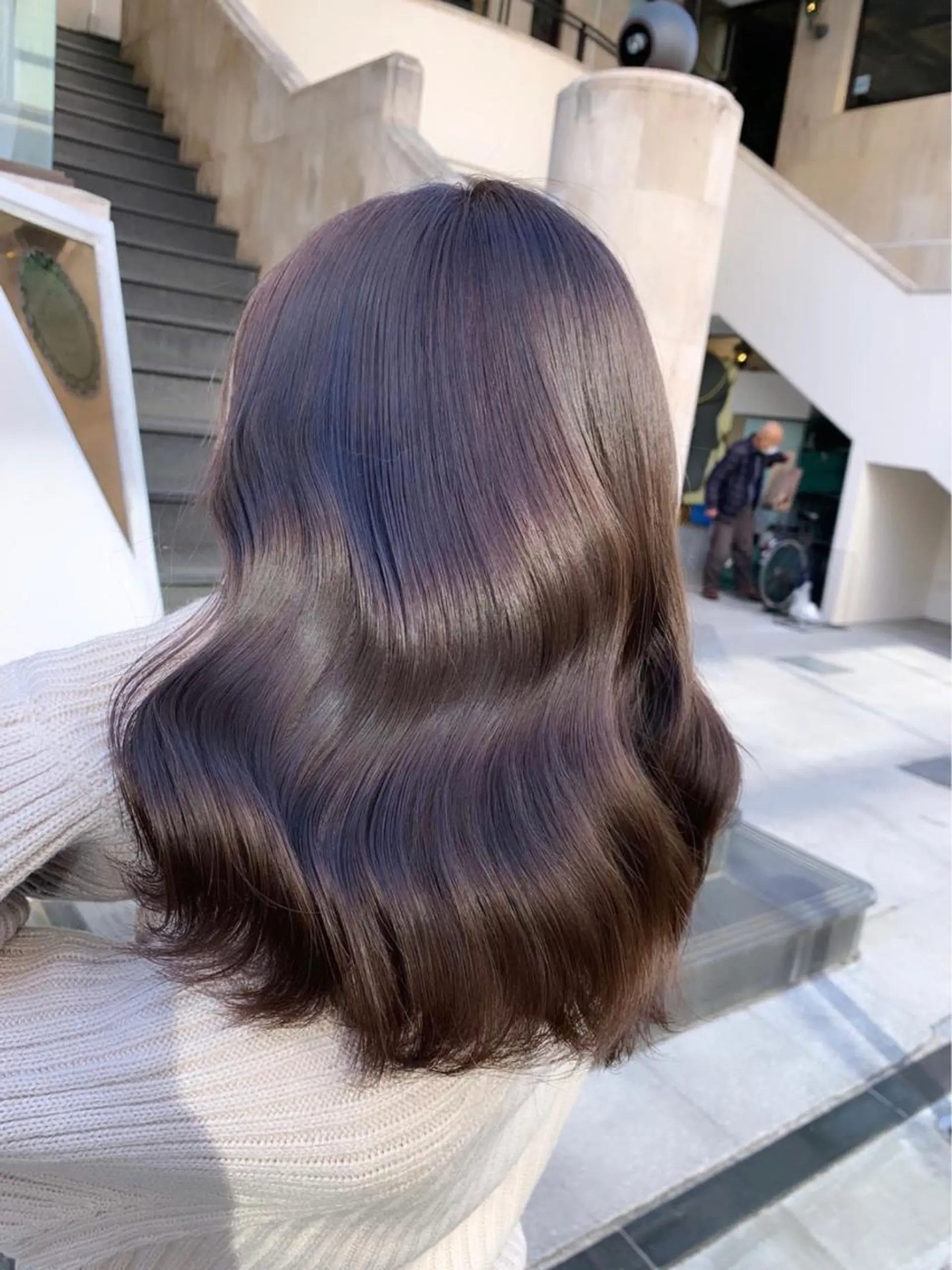 ミディアム カラー 艶色&髪質改善 ✨ヨシムラユウシのヘアスタイル